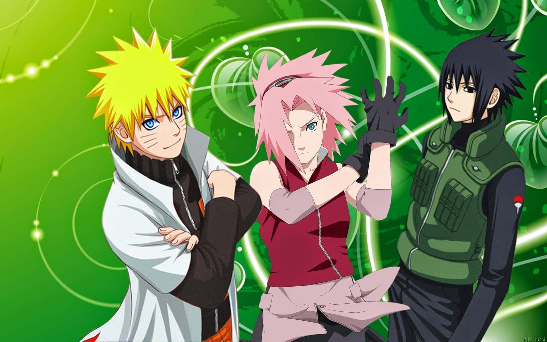 Team 7 Of Naruto - Prepared To Take On Anything Background