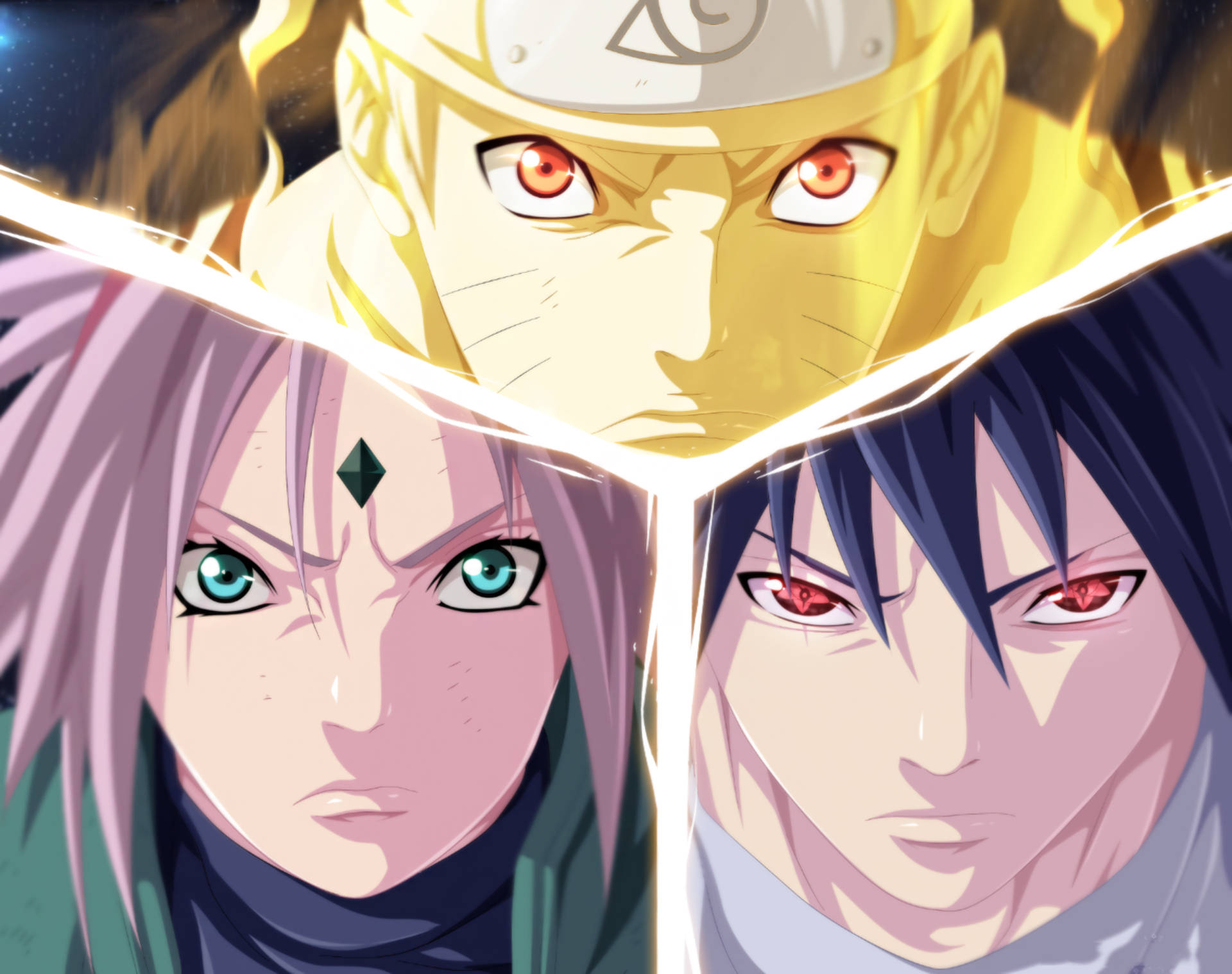 Team 7 Sakura Naruto And Sasuke Background