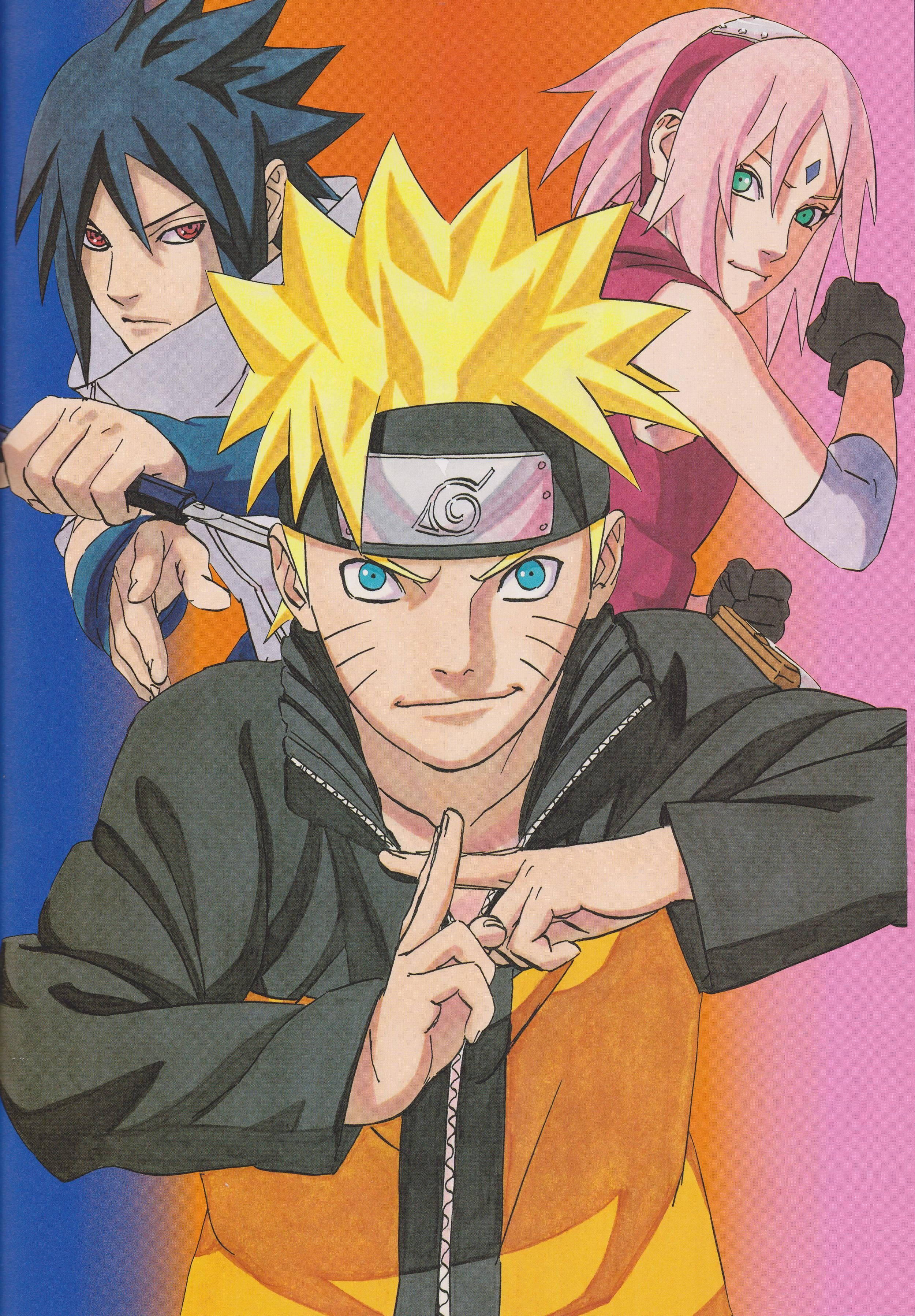 Team 7 Sakura Sasuke Naruto Iphone Background