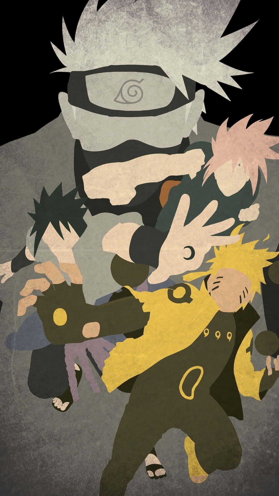 Team 7 Vector Art Naruto Aesthetic Phone Background