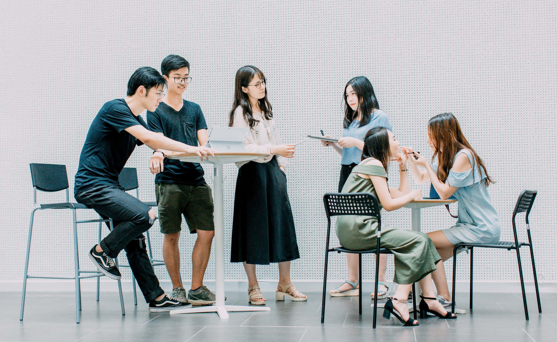 Team Collaboration Modern Office Background