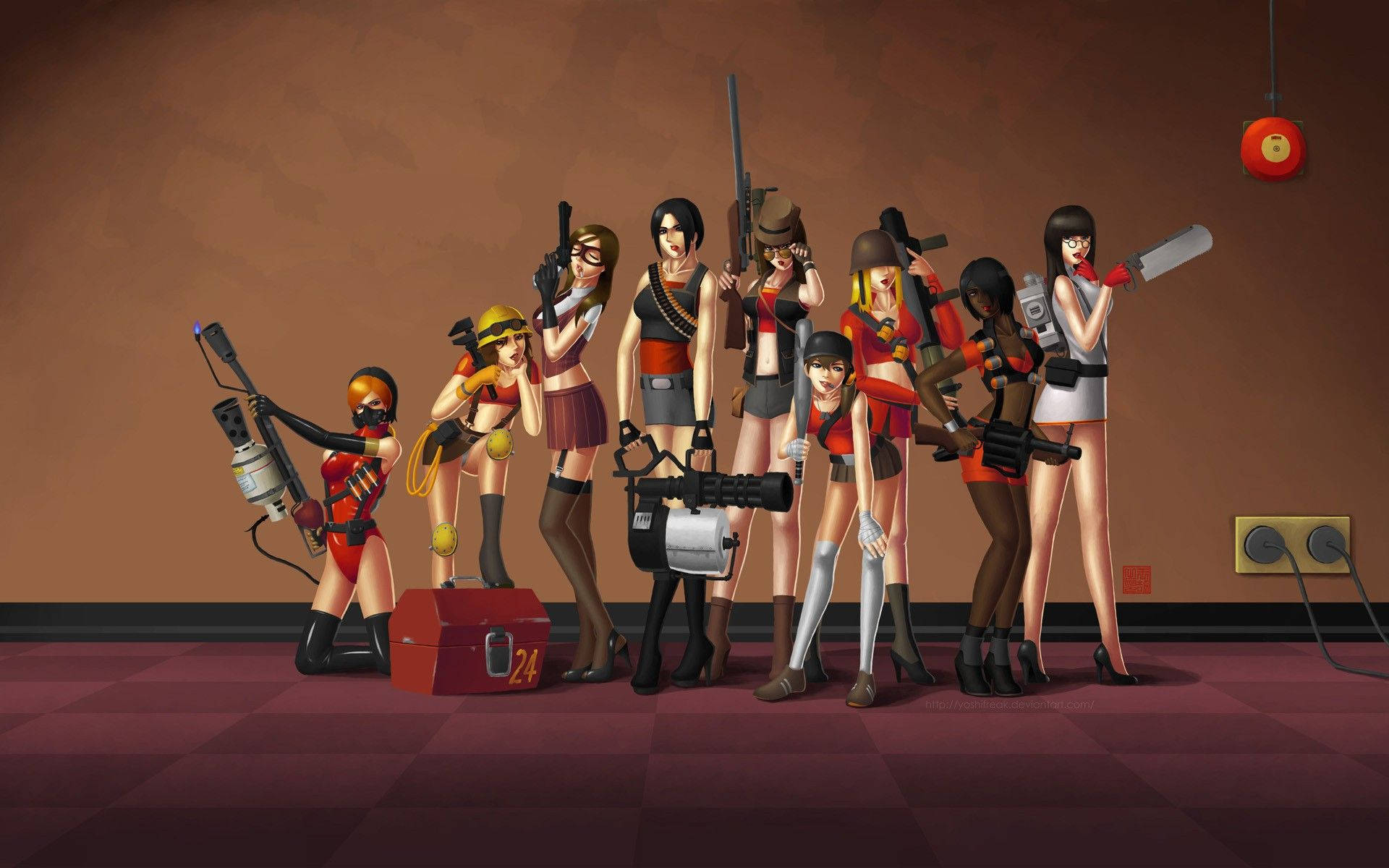 Team Fortress 2 Girl Mercenaries