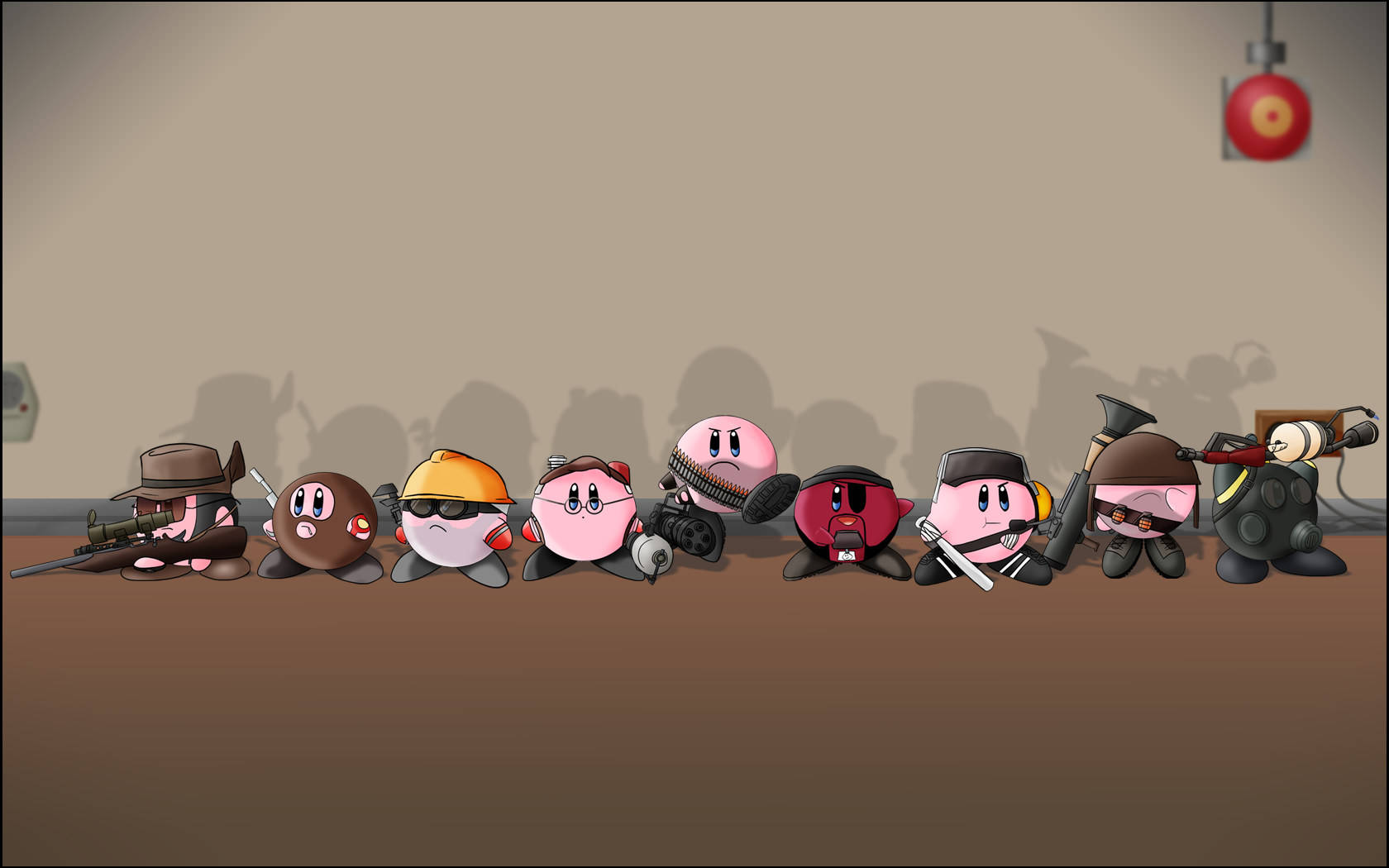 Team Fortress 2 Kirby Fanart Background