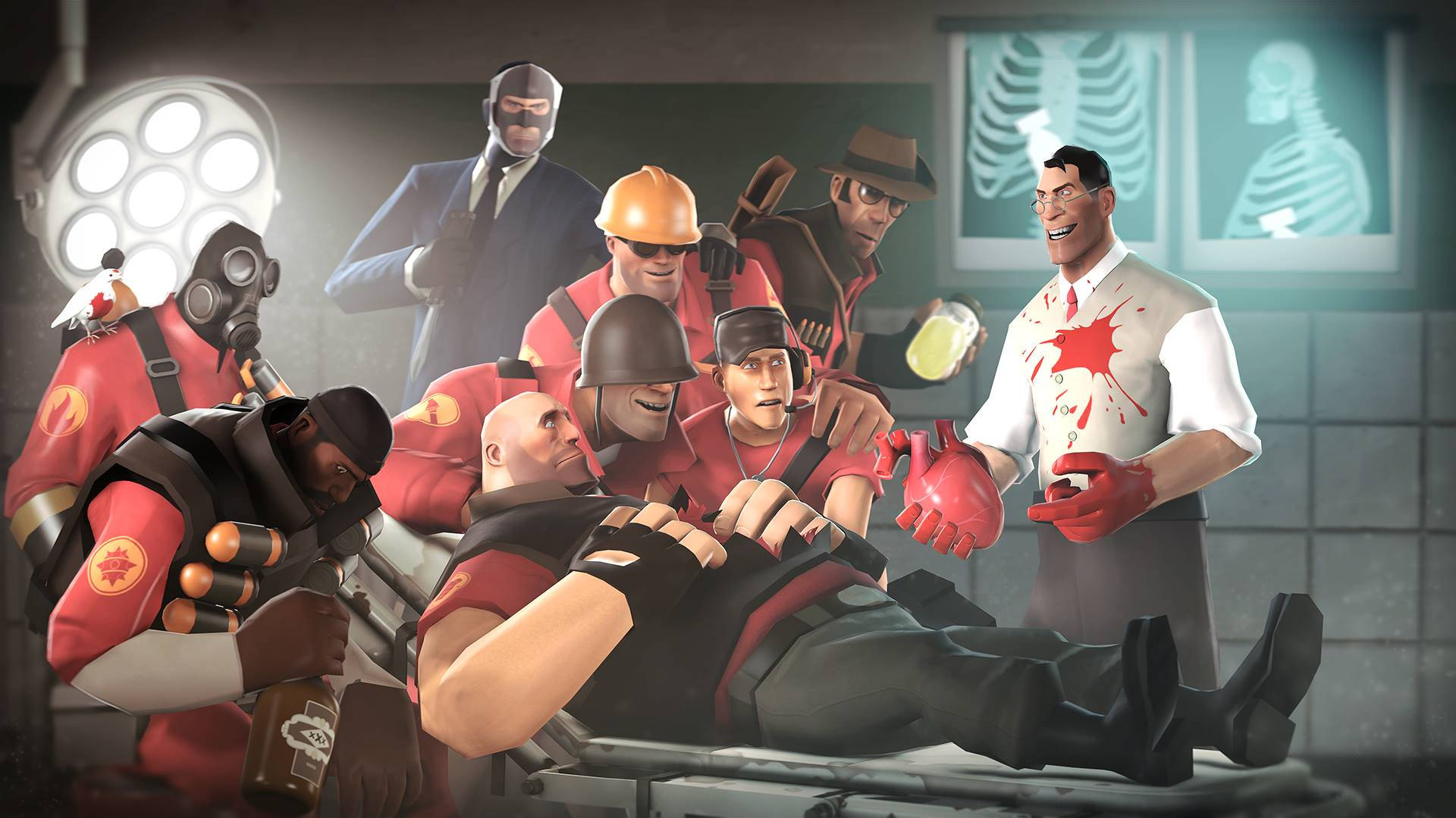 Team Fortress 2 Medic Laboratory Background