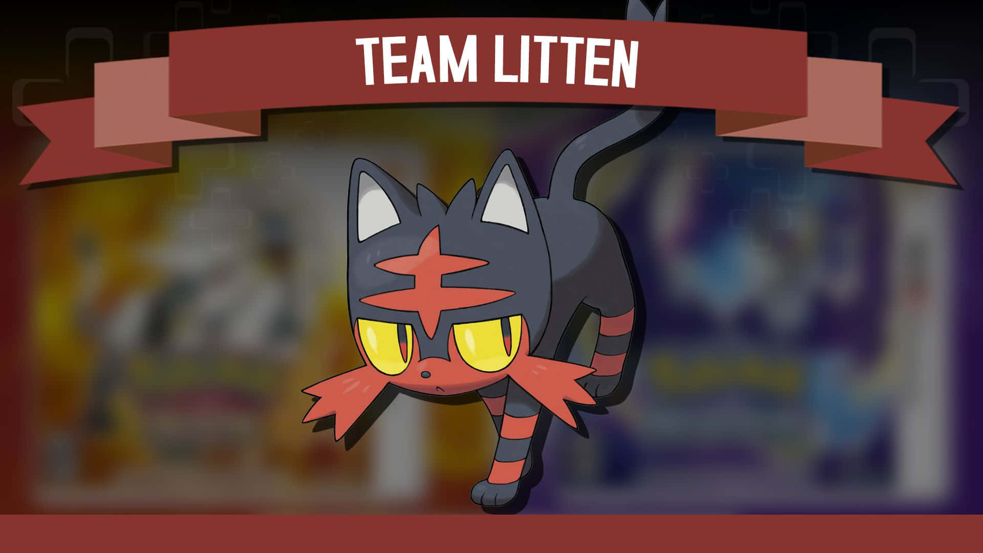 Team Litten With Banner