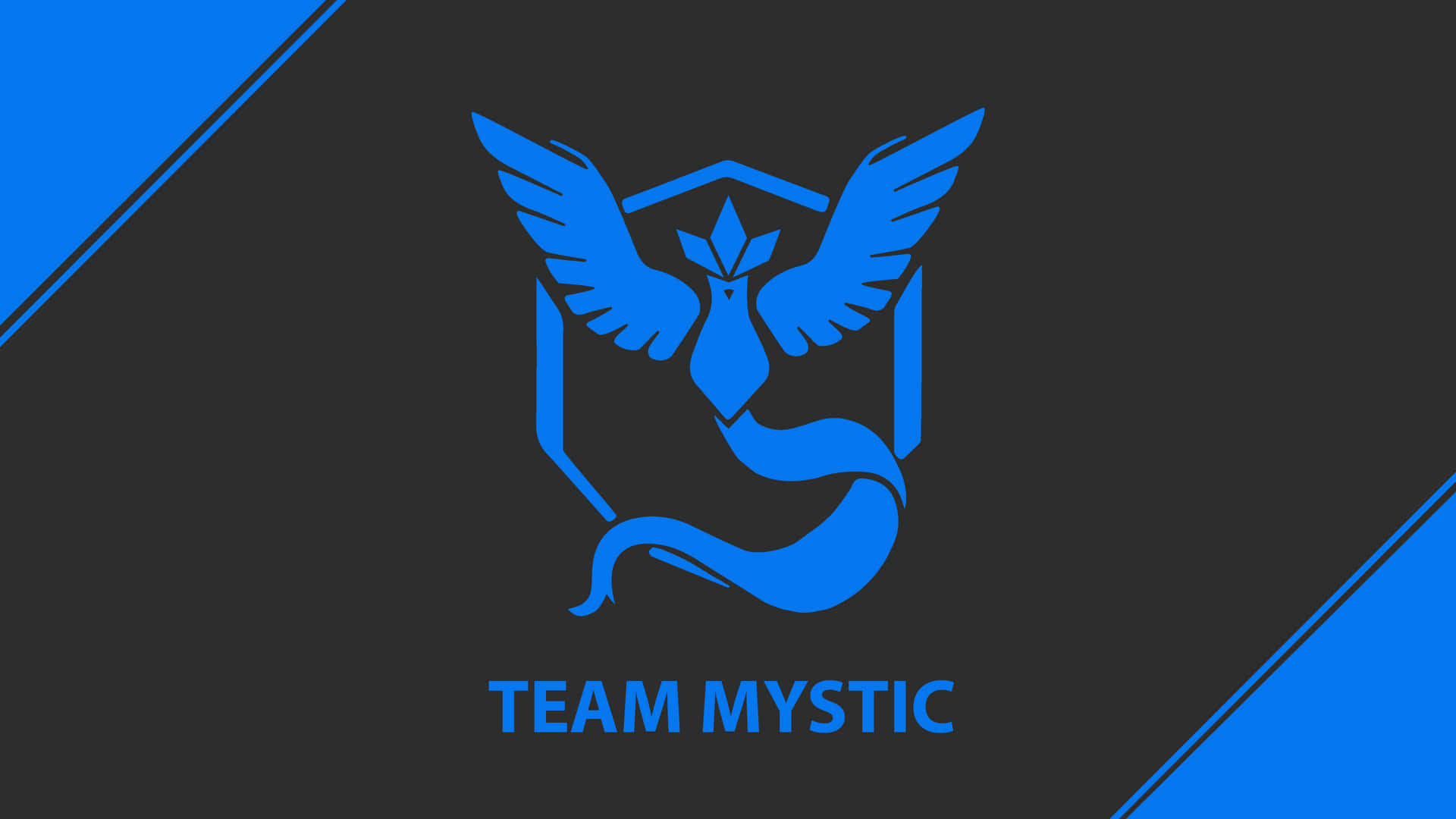 Team Mystic Logo On A Blue Background