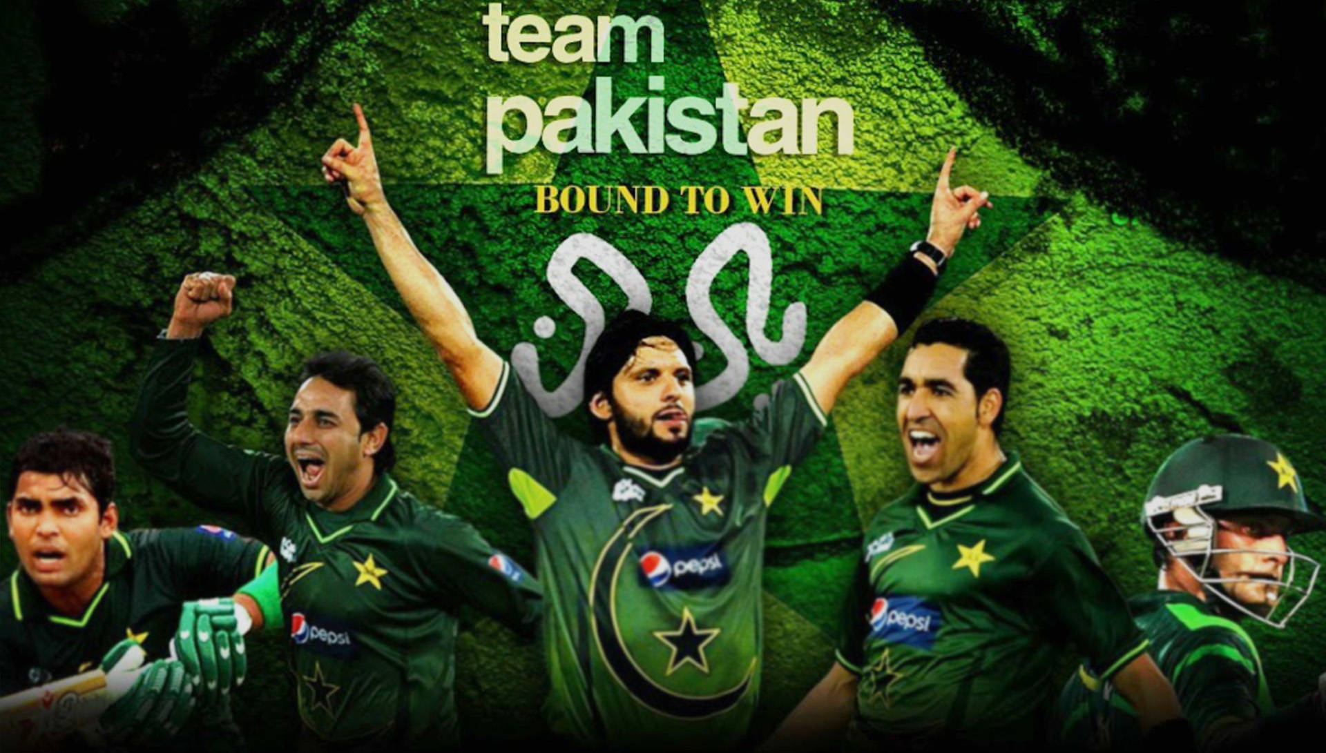 Team Pakistan Cricket Poster Background