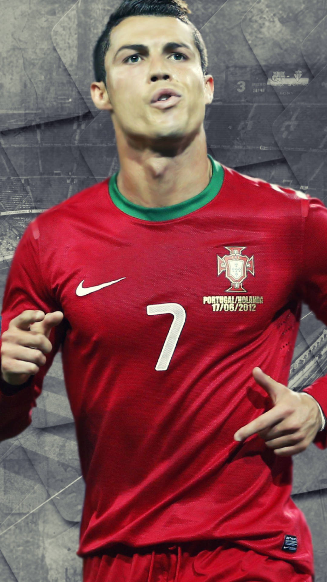 Team Portugal Football Ronaldo Iphone Background