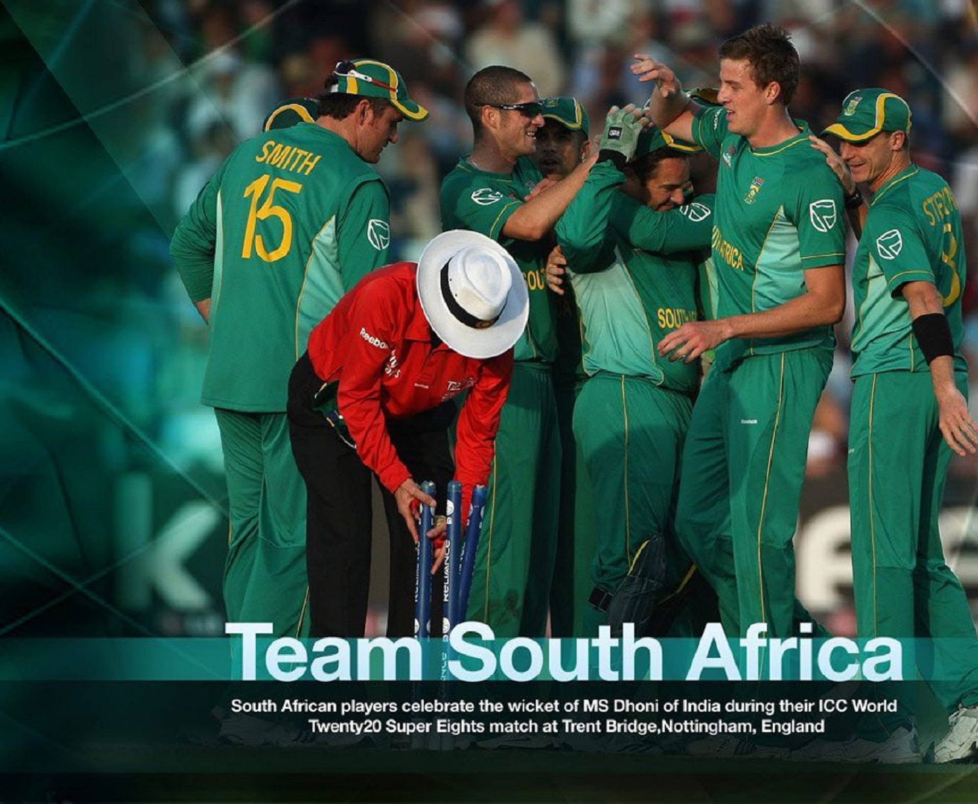 Team South Africa Cricket Celebration Background