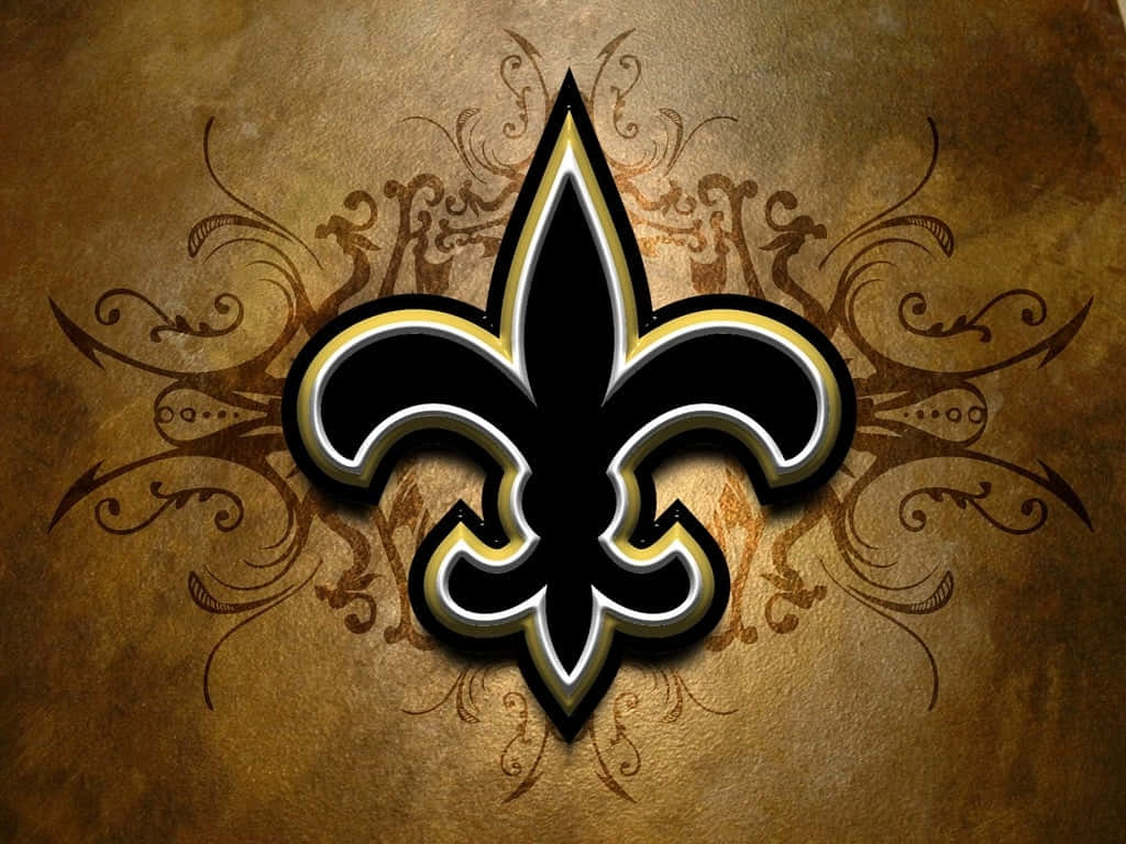 Team Spirit On Display - The New Orleans Saints Sharing A Chant Before The Big Game. Background