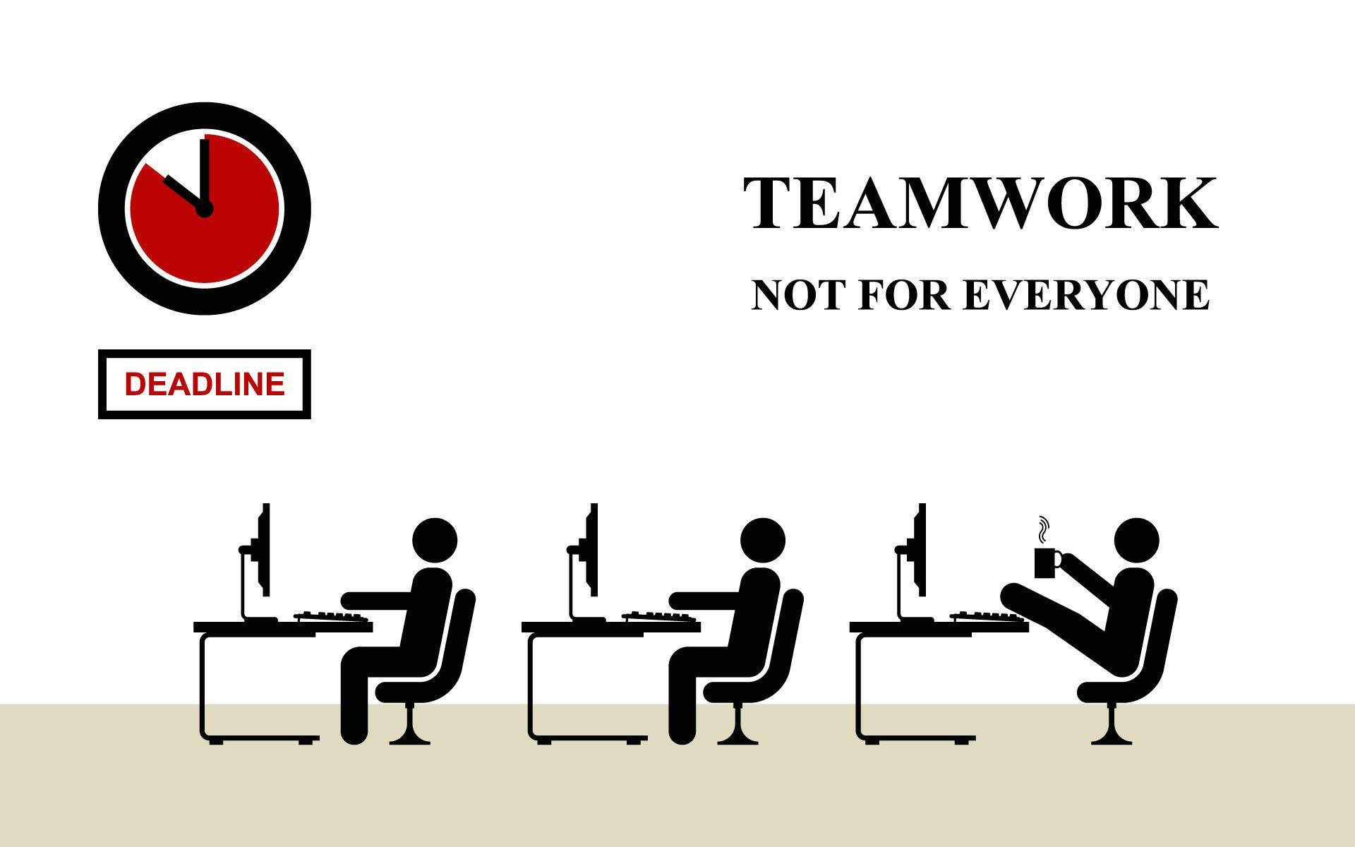 Teamwork Not For Everyone Comic Background