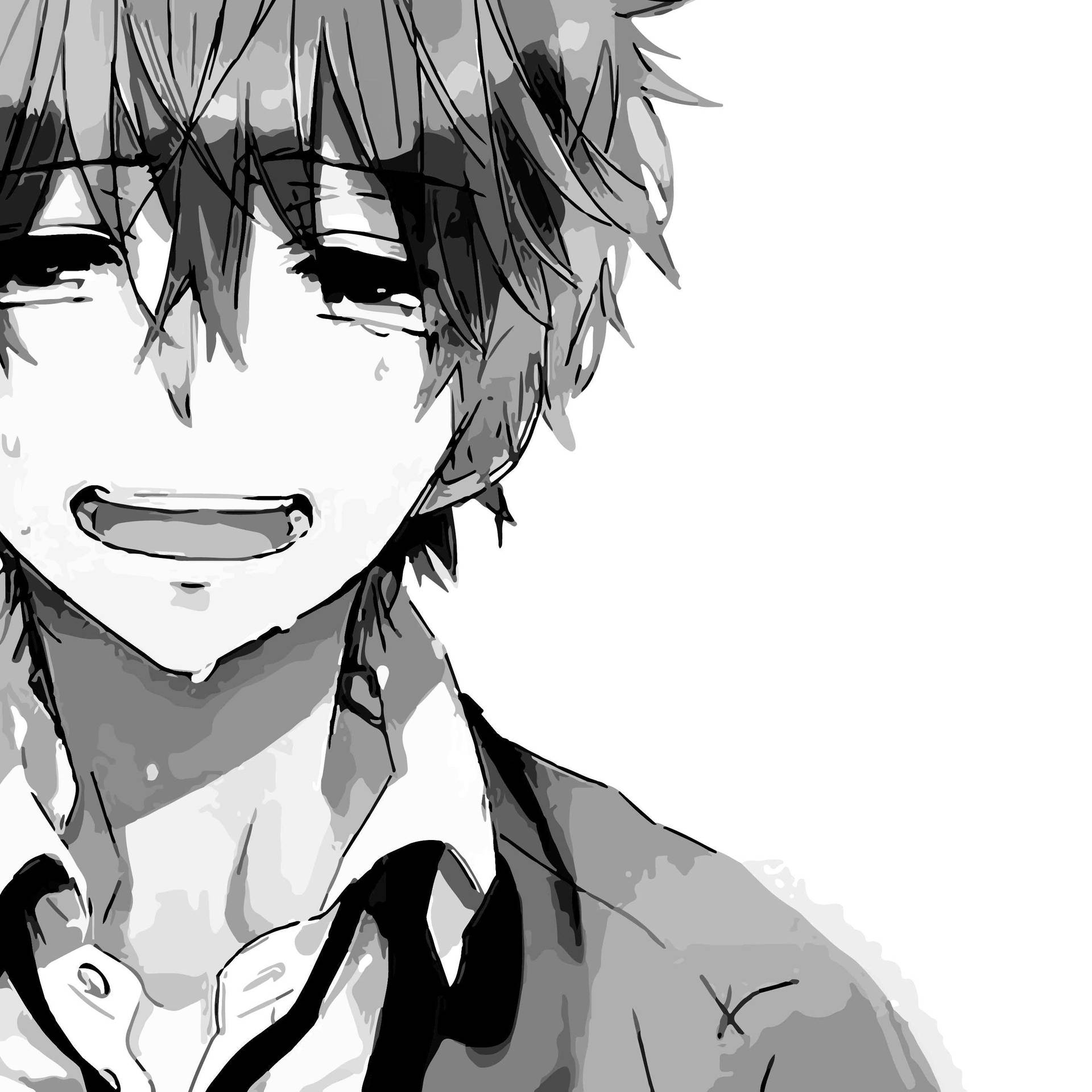 Teary Anime Boy Sad Aesthetic Background