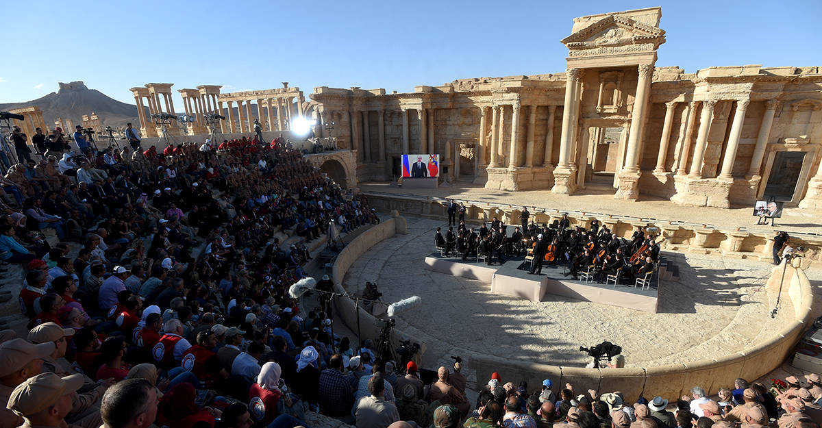 Teatro Romano De Palmyra Background