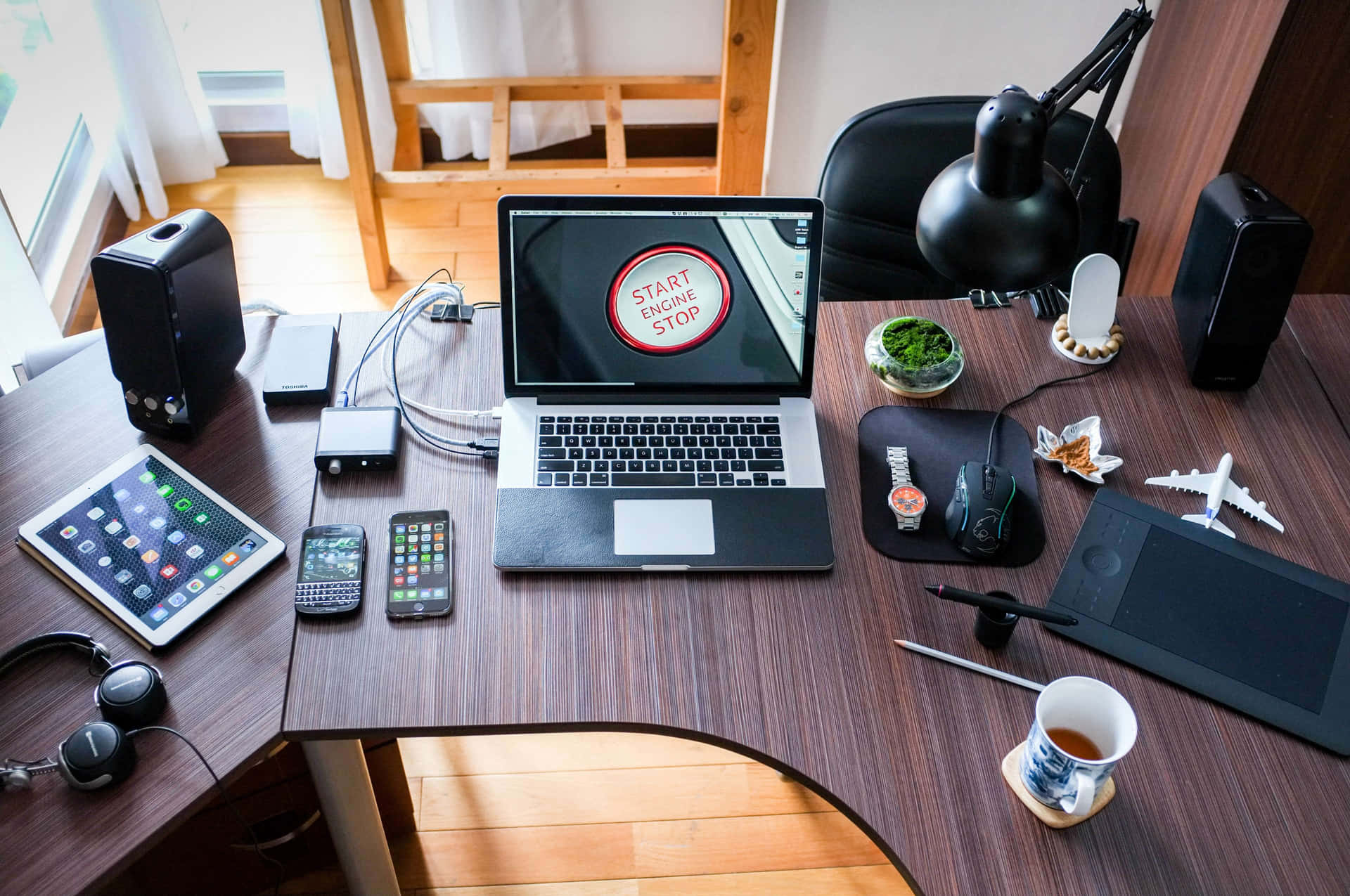 Tech Enhanced Home Office Setup