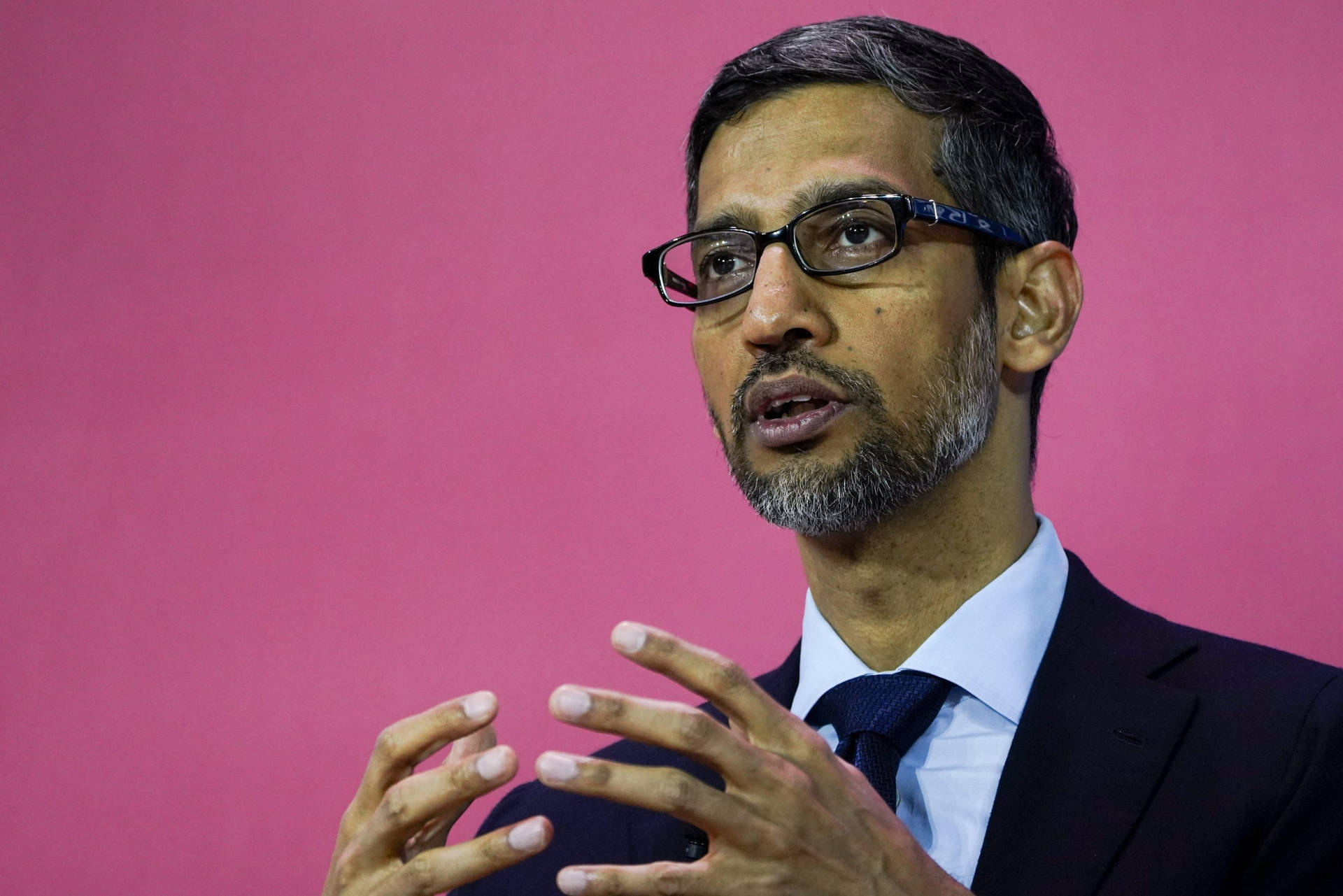 Tech Giant Chief Executive Sundar Pichai Background