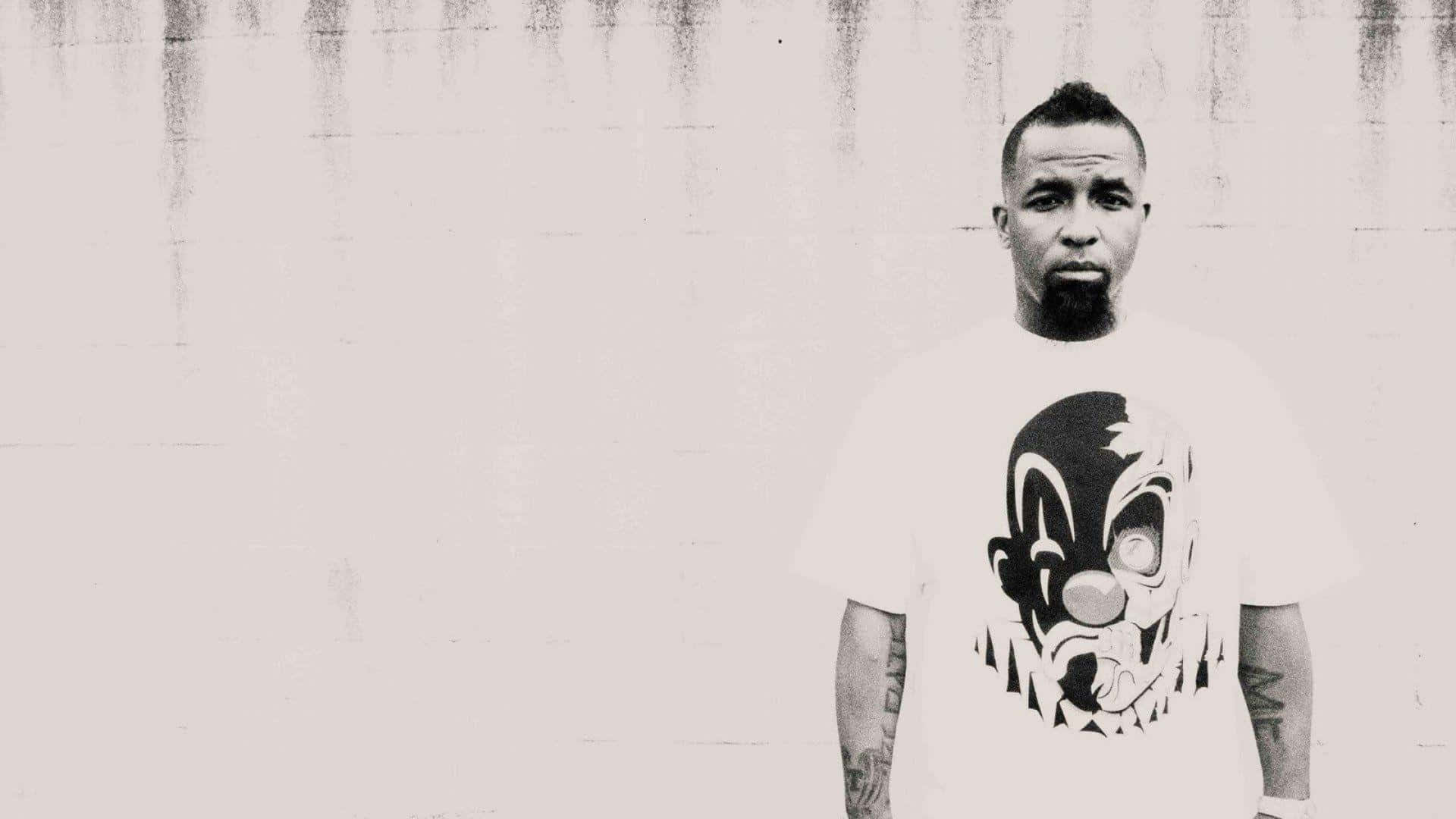 Tech N9ne Blackand White Portrait Background