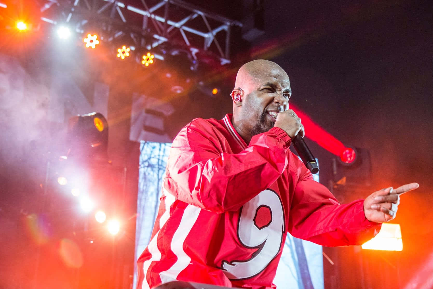 Tech N9ne Performing Livein Red