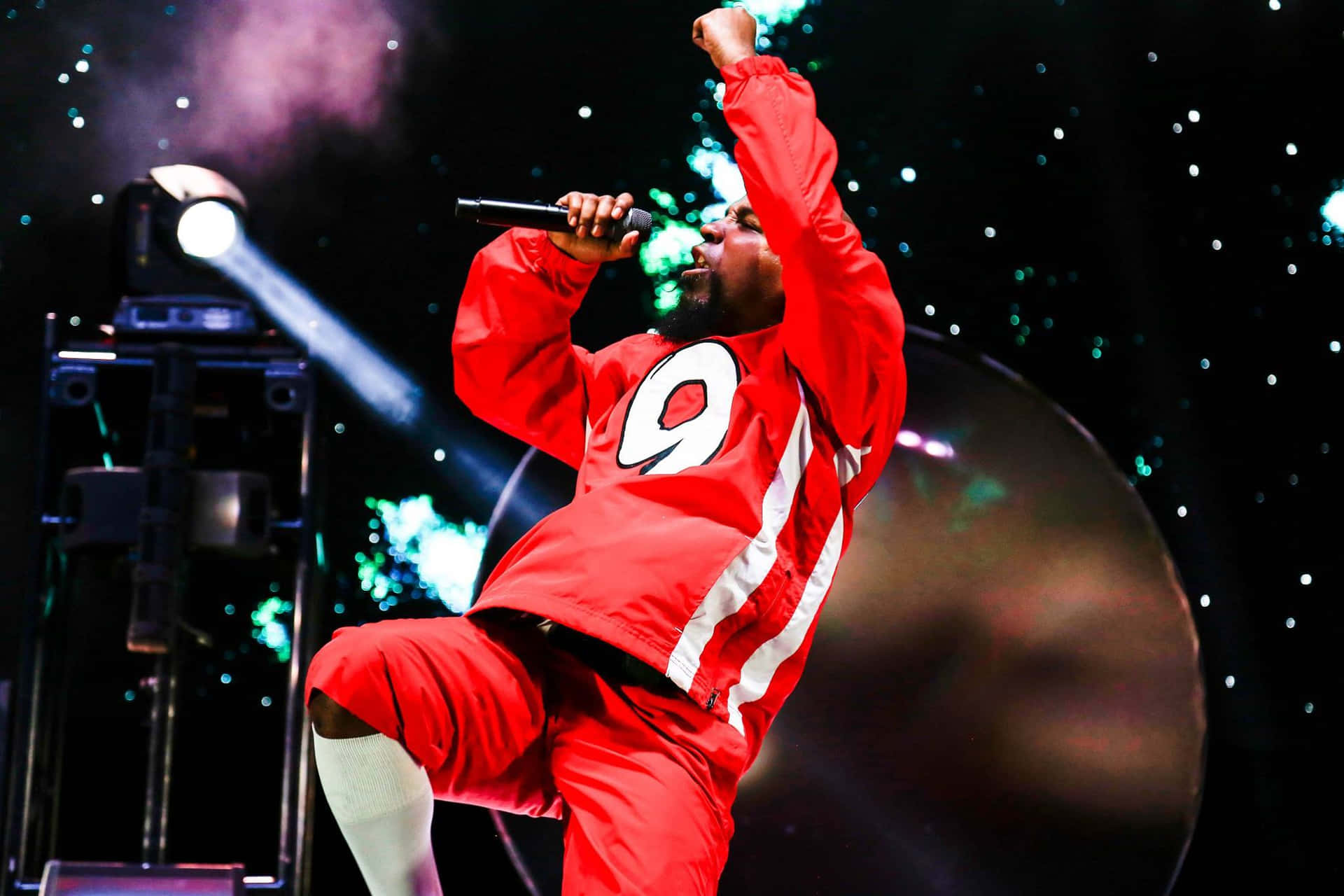 Tech N9ne Performing Livein Red