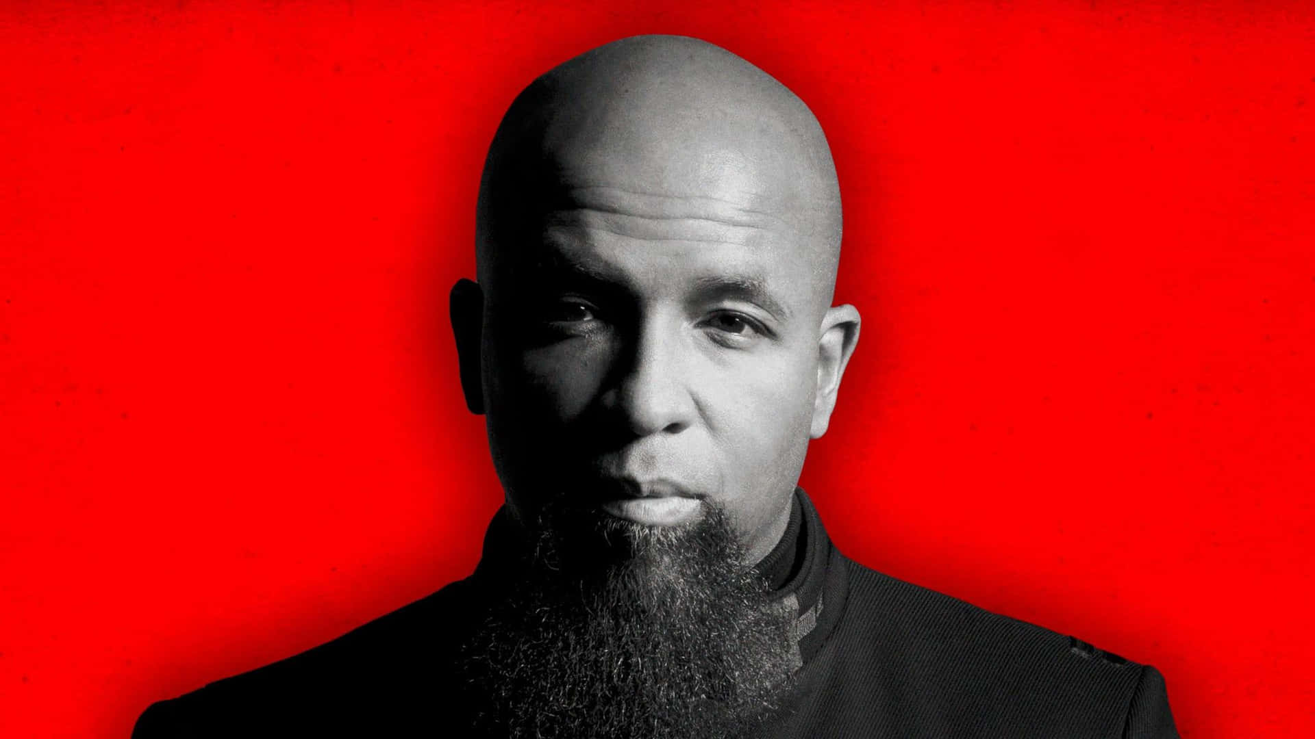 Tech N9ne Red Backdrop Portrait