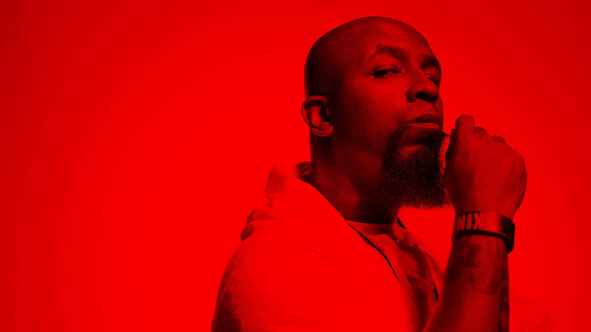 Tech N9ne Red Backdrop