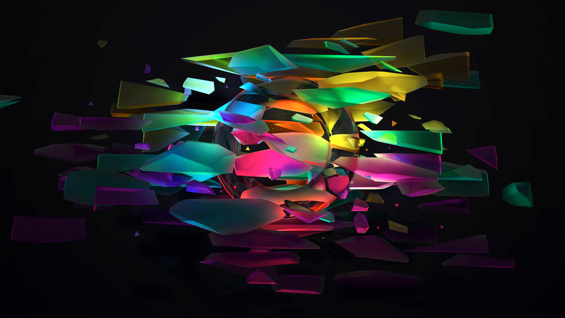 Technicolor Glass Shards 4d Ultra Hd