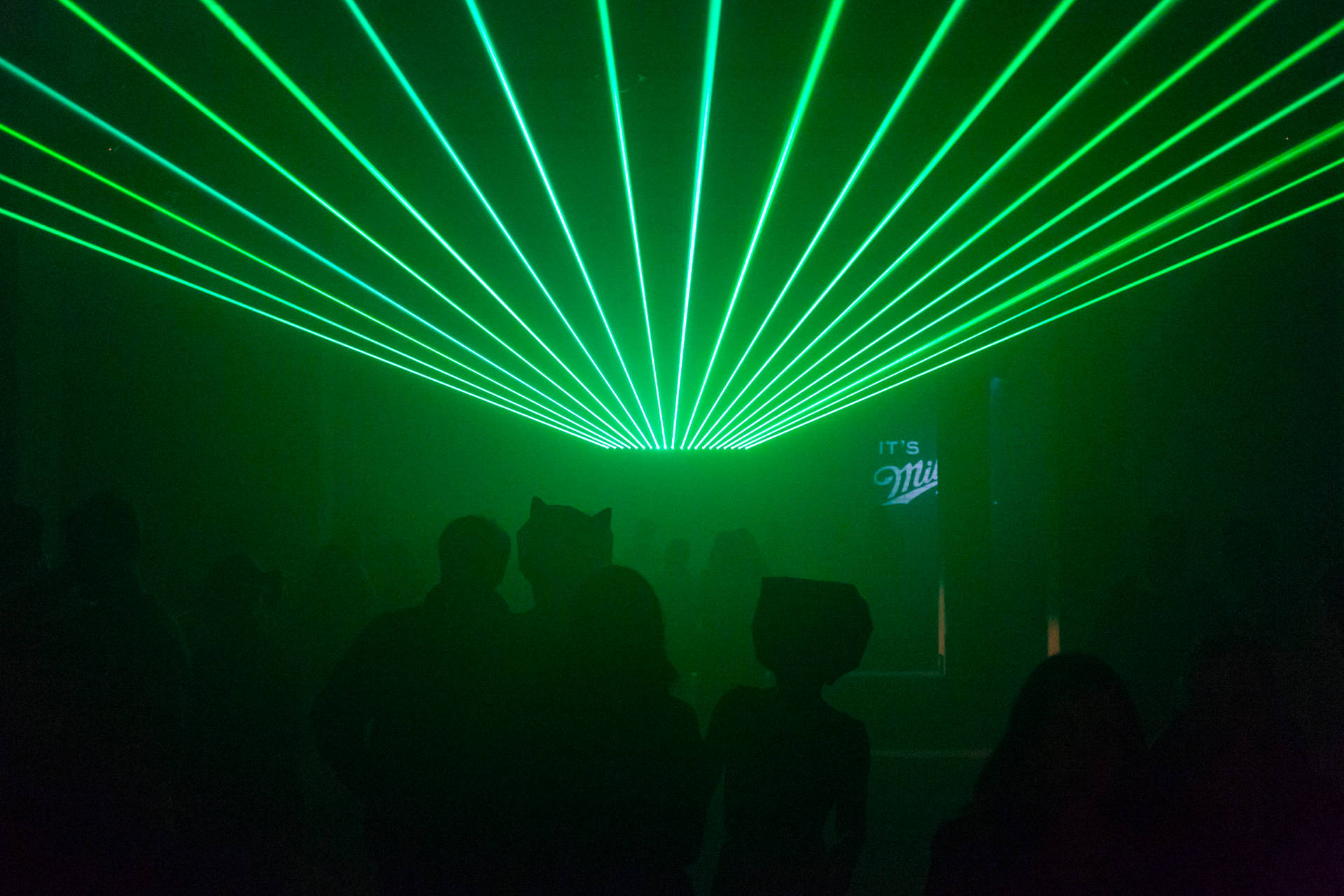 Techno Bar Green Lasers