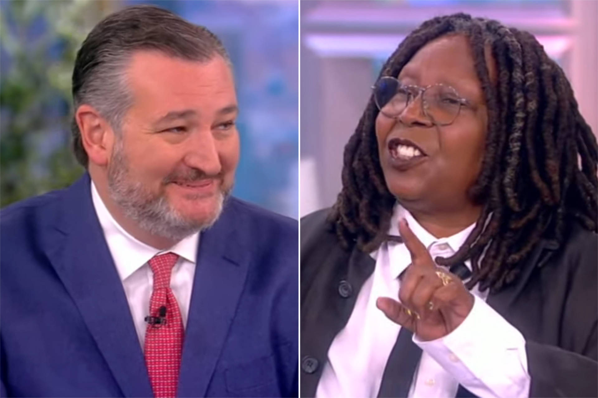 Ted Cruz Interviewed By Whoopi Goldberg Background