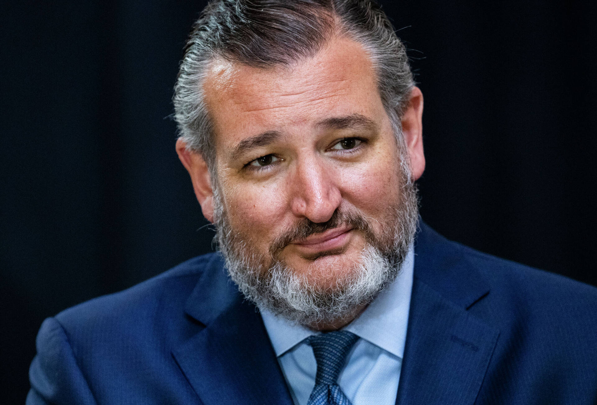 Ted Cruz Resists To Laugh Background