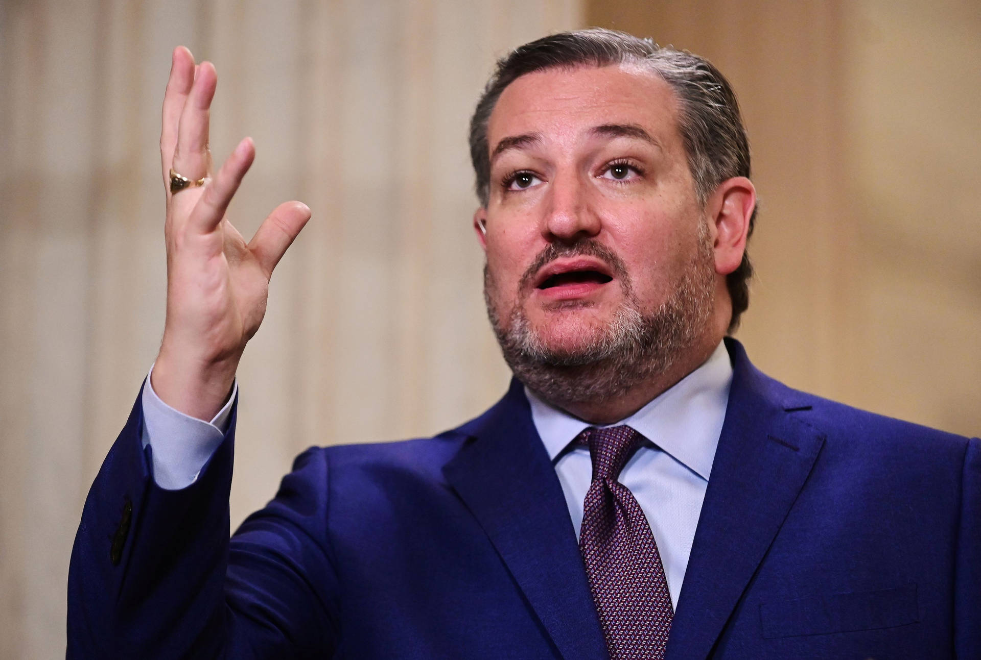 Ted Cruz Speaks At The Senate Hearing Background