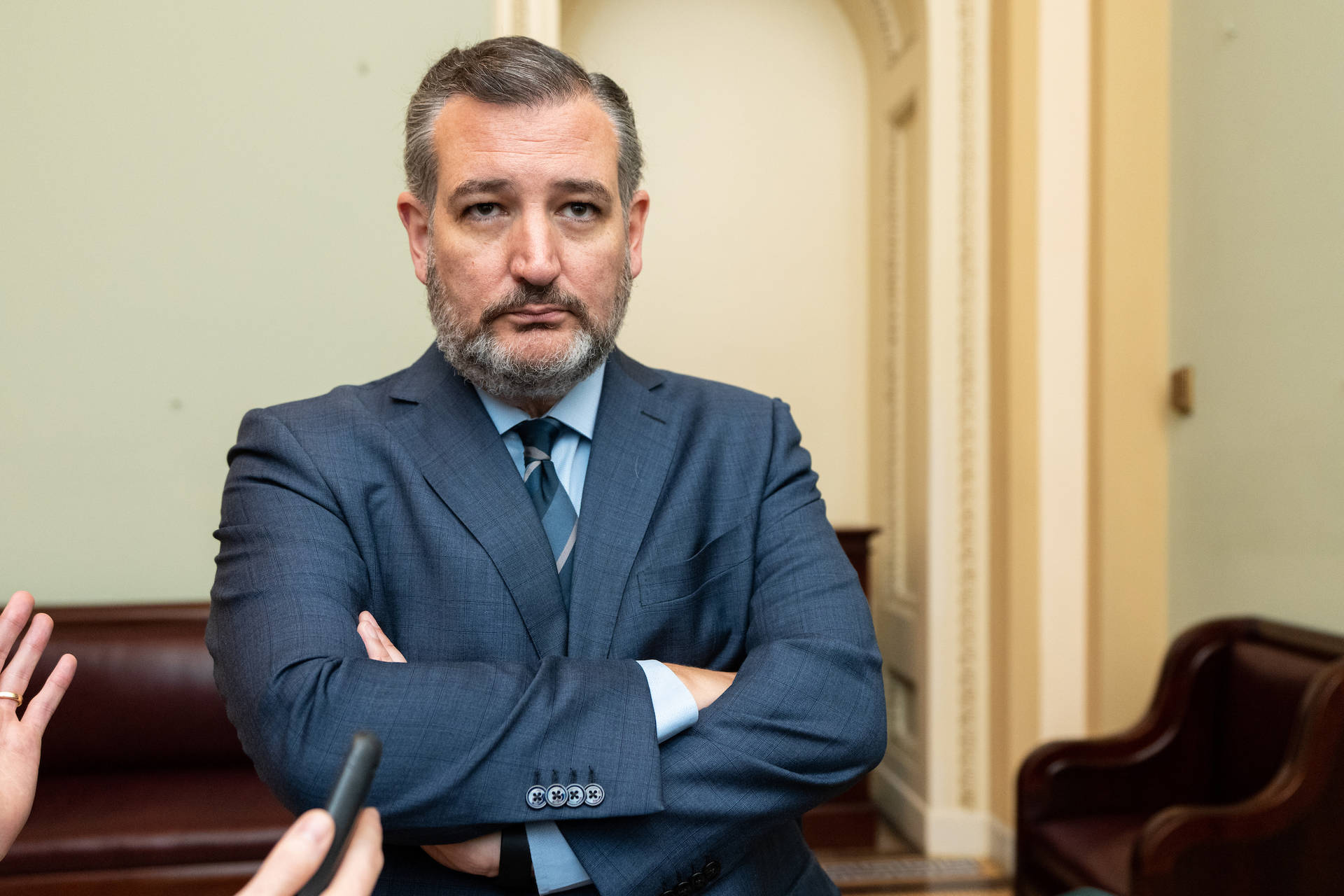 Ted Cruz Staring Into Space Background