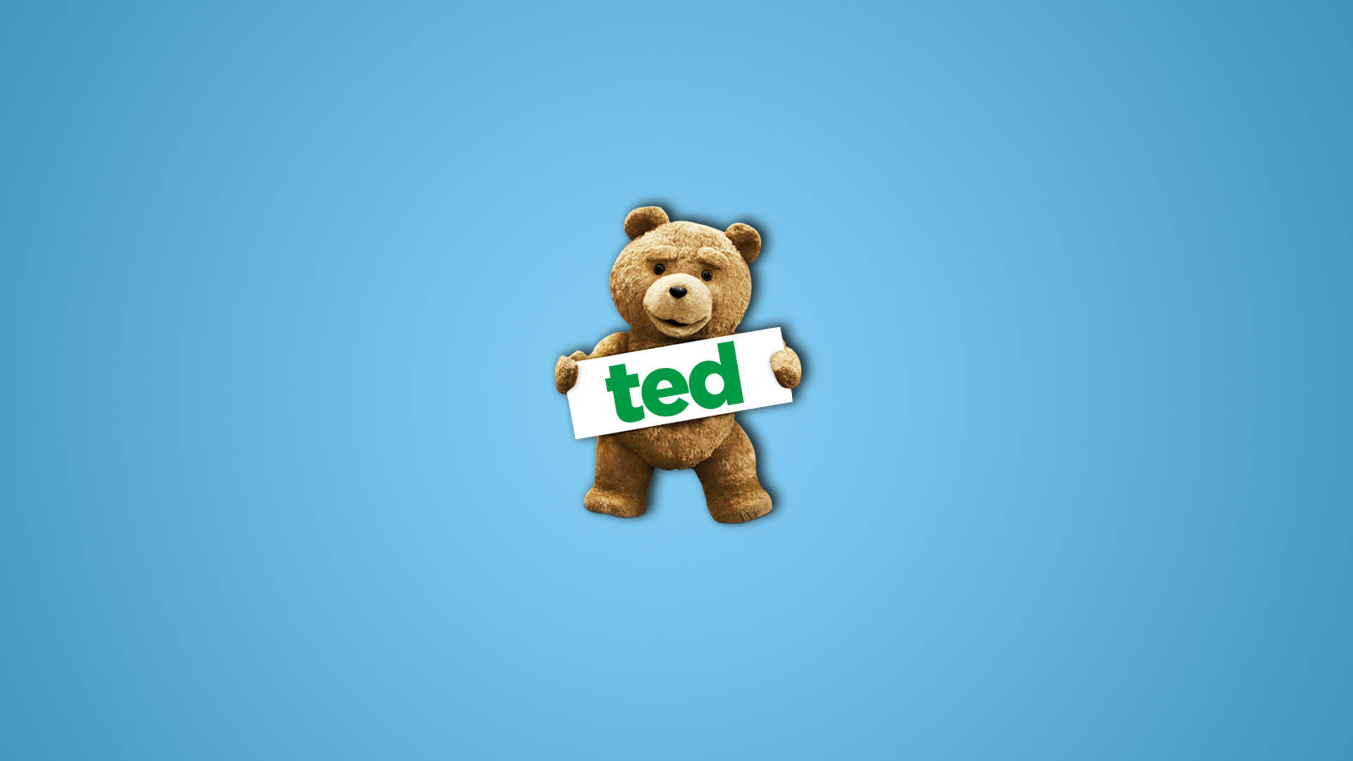 Ted In Blue Background Background