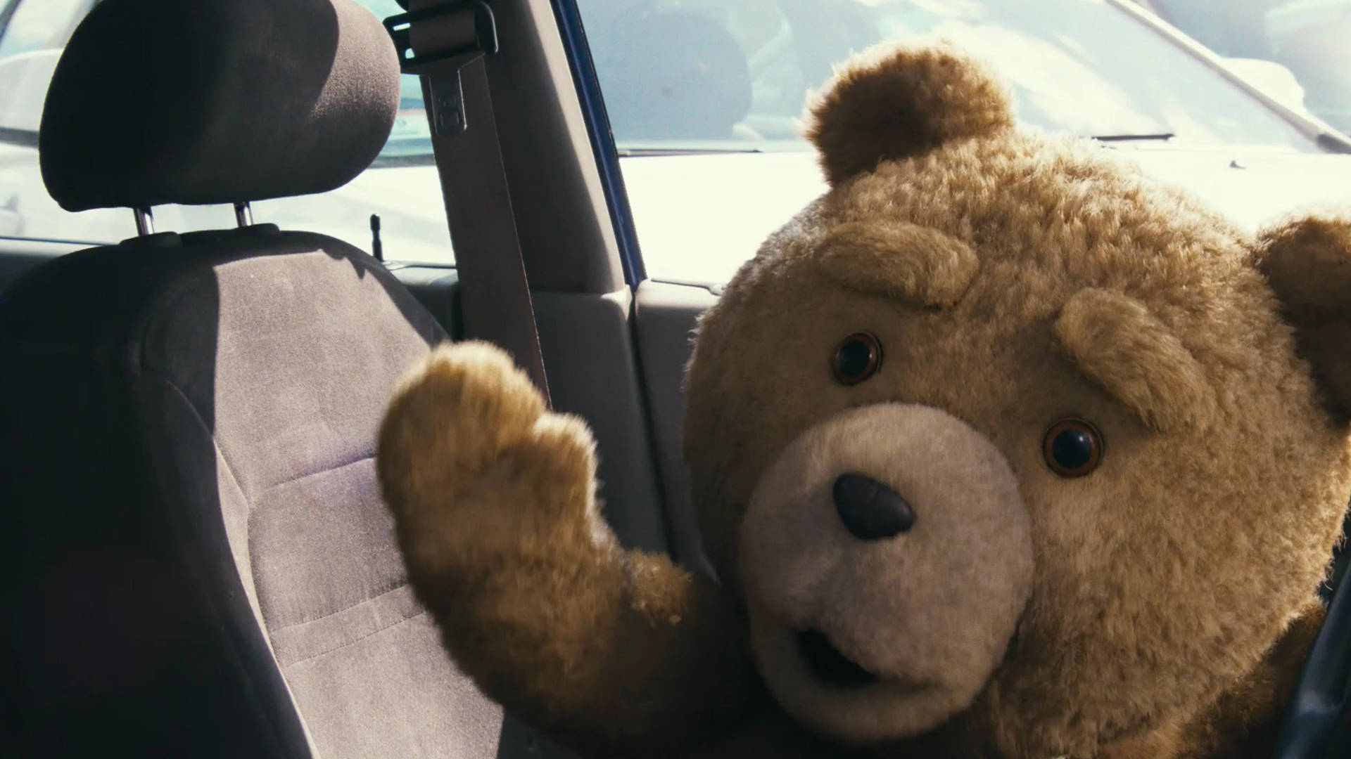 'ted Taking Cruise In His Car' Background