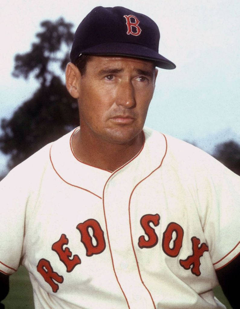 Ted William Of Red Sox Background
