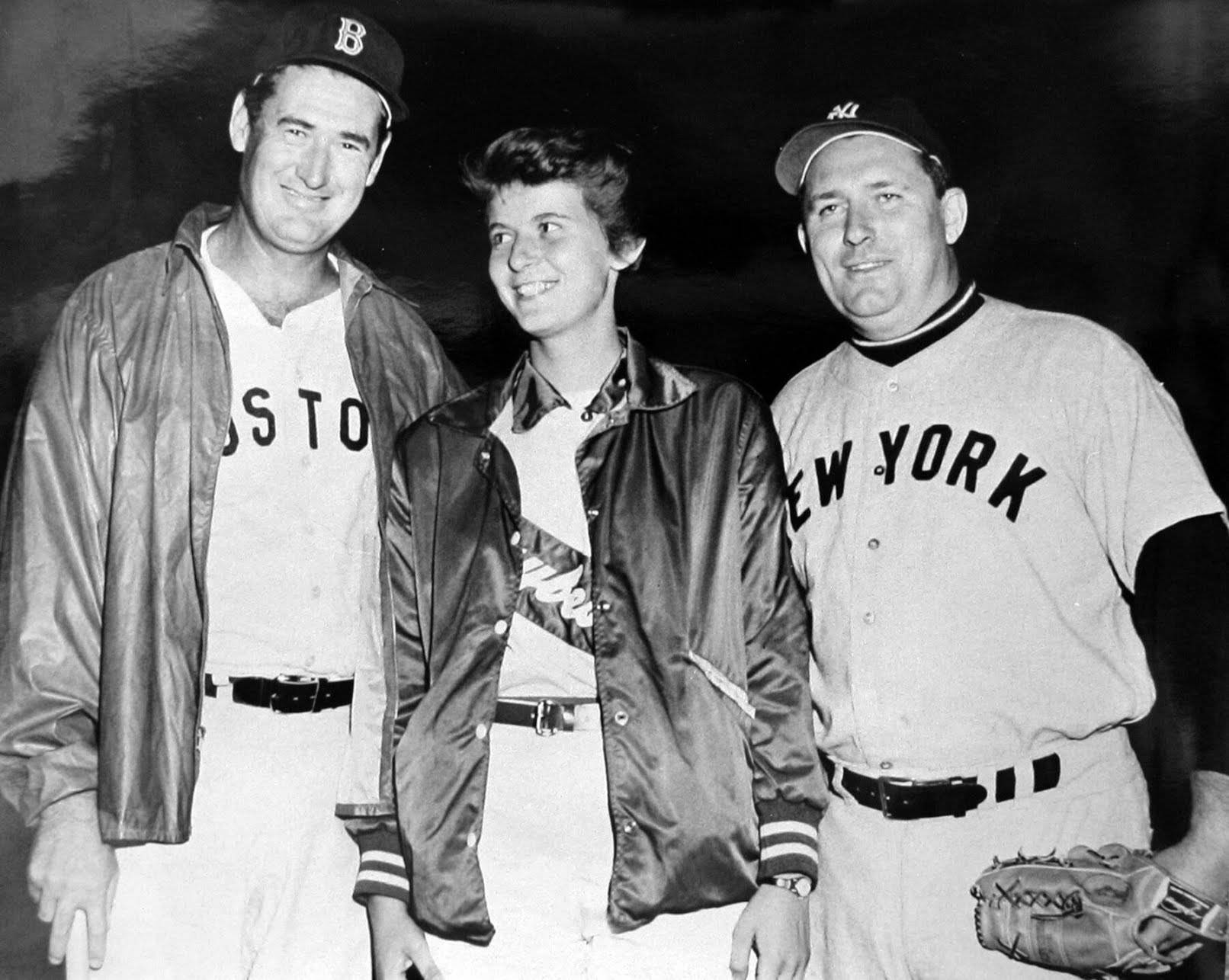 Ted Williams And Coach Joyce Background