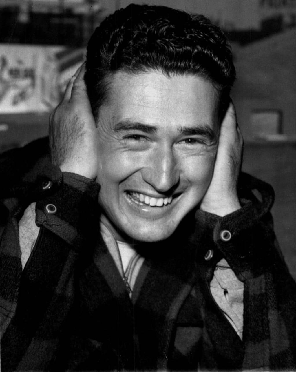 Ted Williams Bright Smile Background