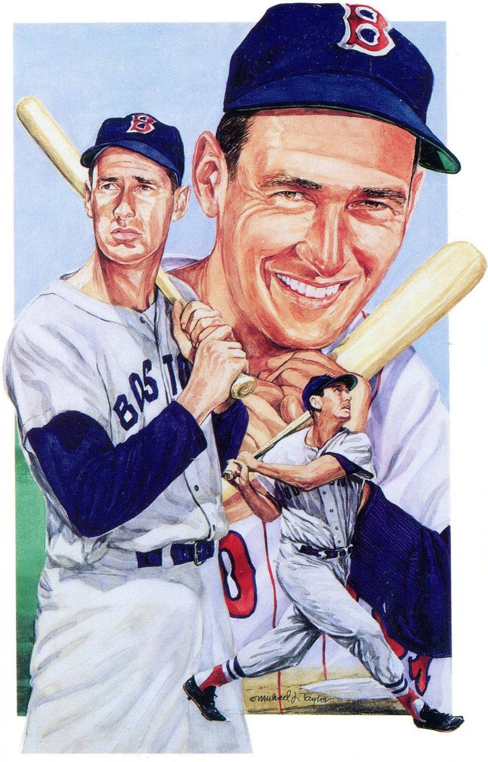 Ted Williams Classic Art Background