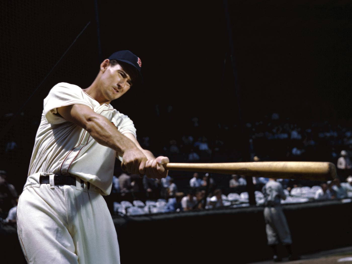 Ted Williams Colored Picture Background