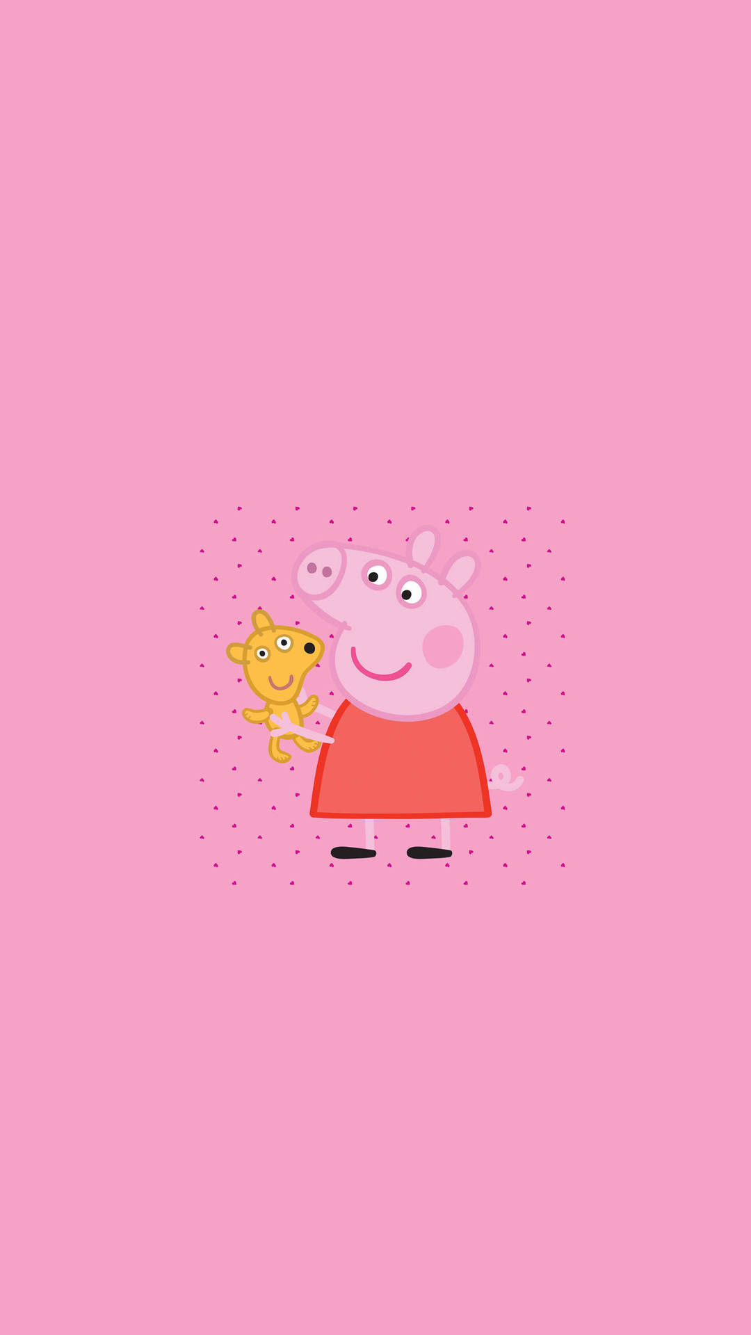 Teddy And Peppa Pig Iphone Background