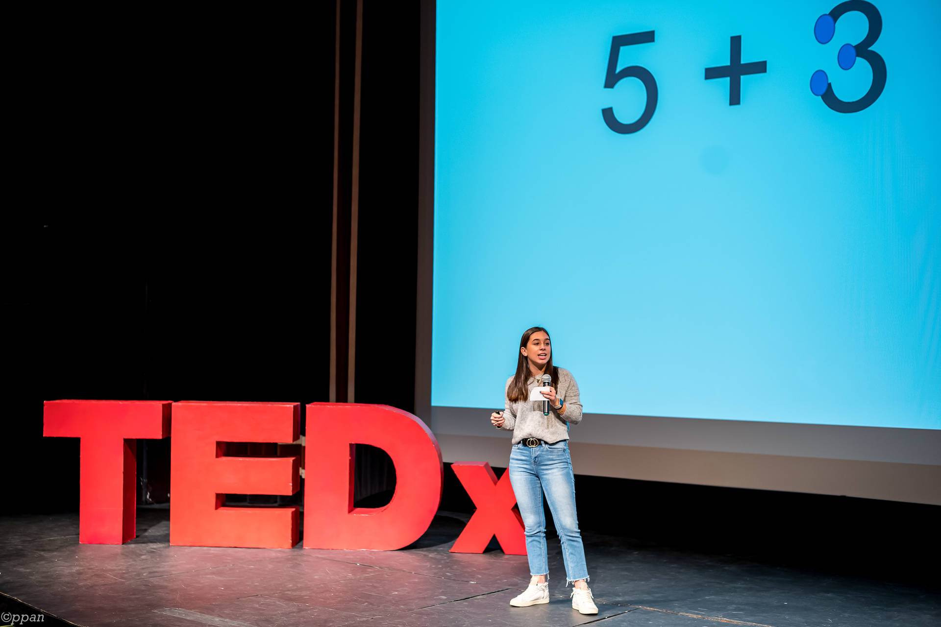 Tedx Talks Stage With A Big Screen