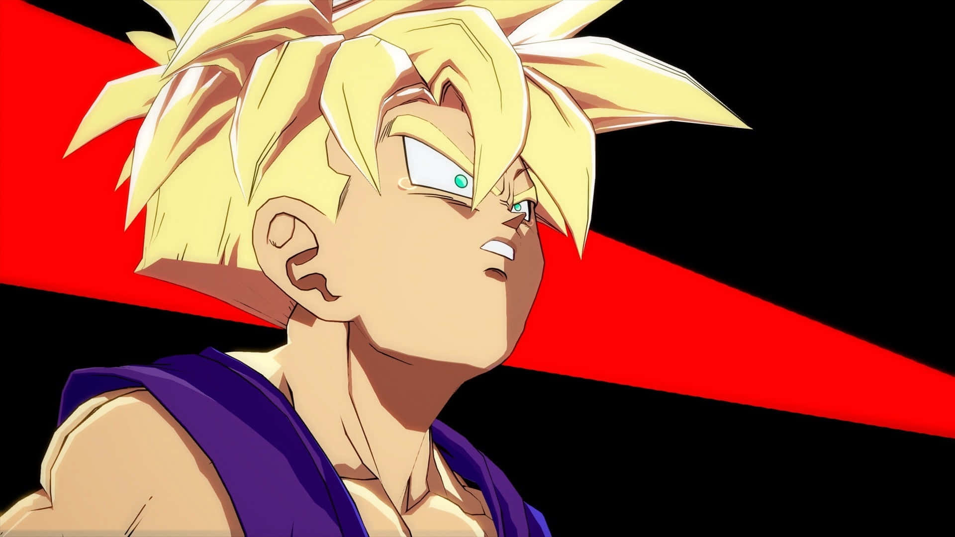 Teen Gohan After Bulking Up His Super Saiyan Transformation Background