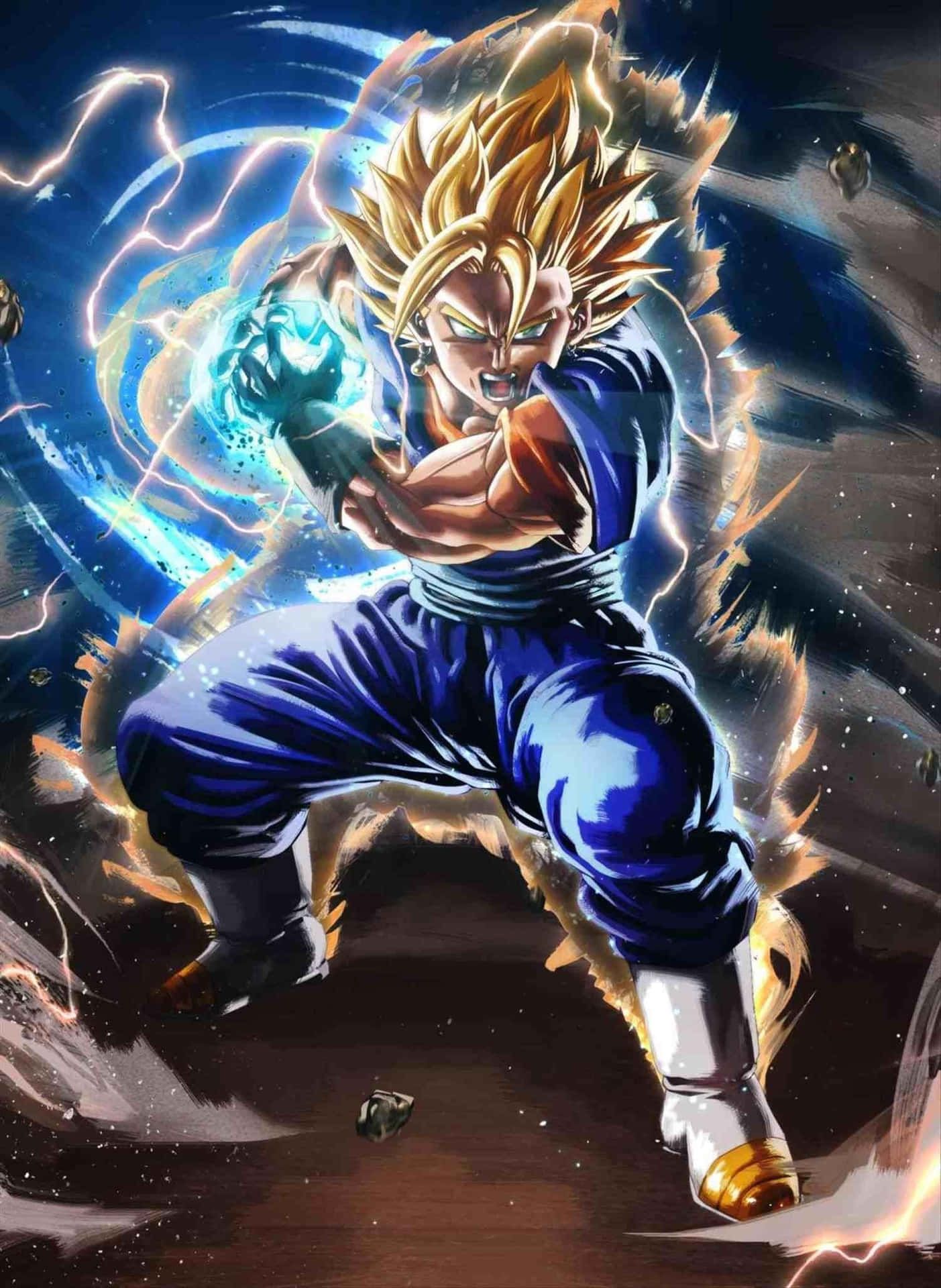 Teen Gohan Ready For Battle Background