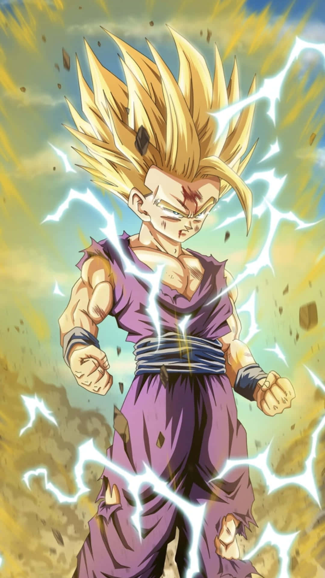 Teen Gohan - Ready To Destroy Evil Background