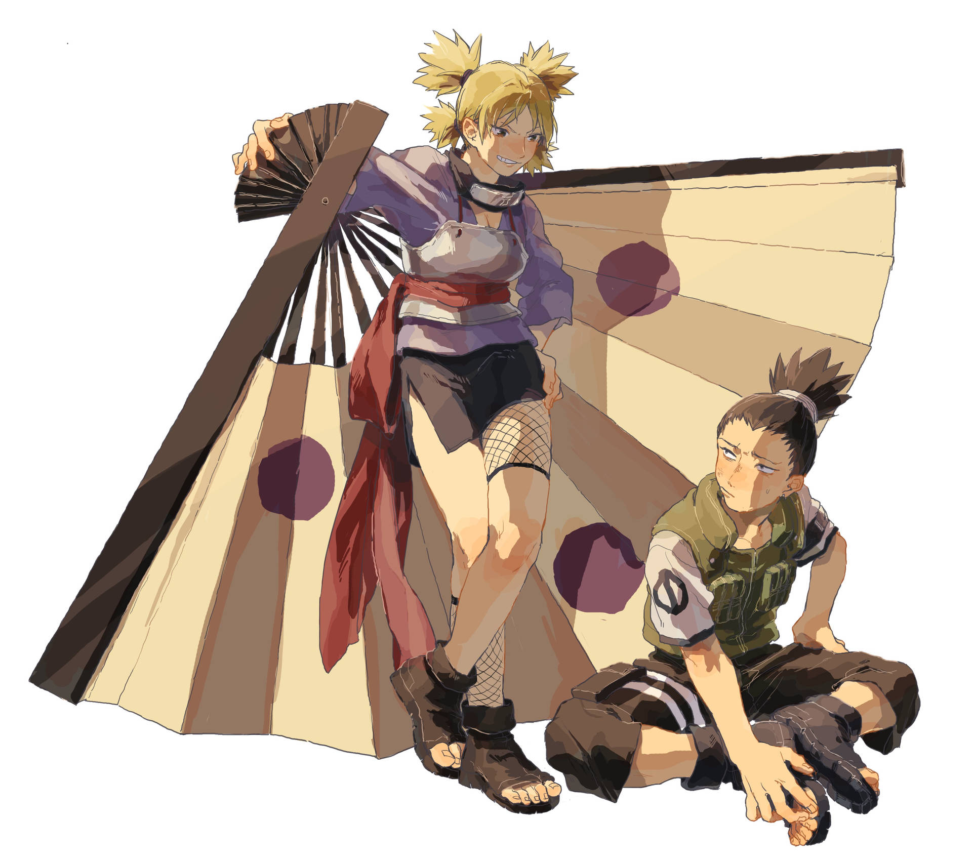 Teen Shikamaru And Temari Background