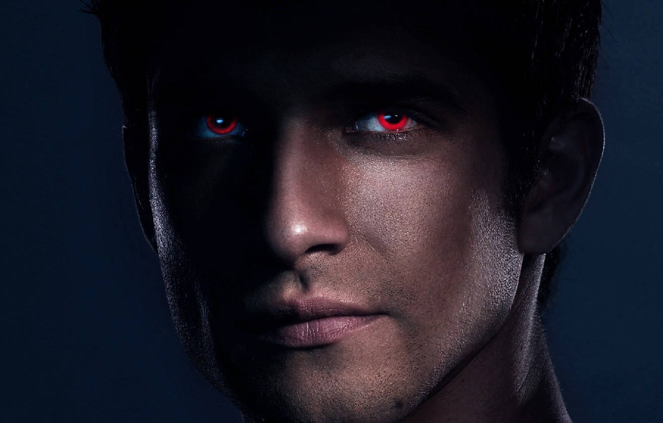 Teen Wolf Scott With Red Eyes Background
