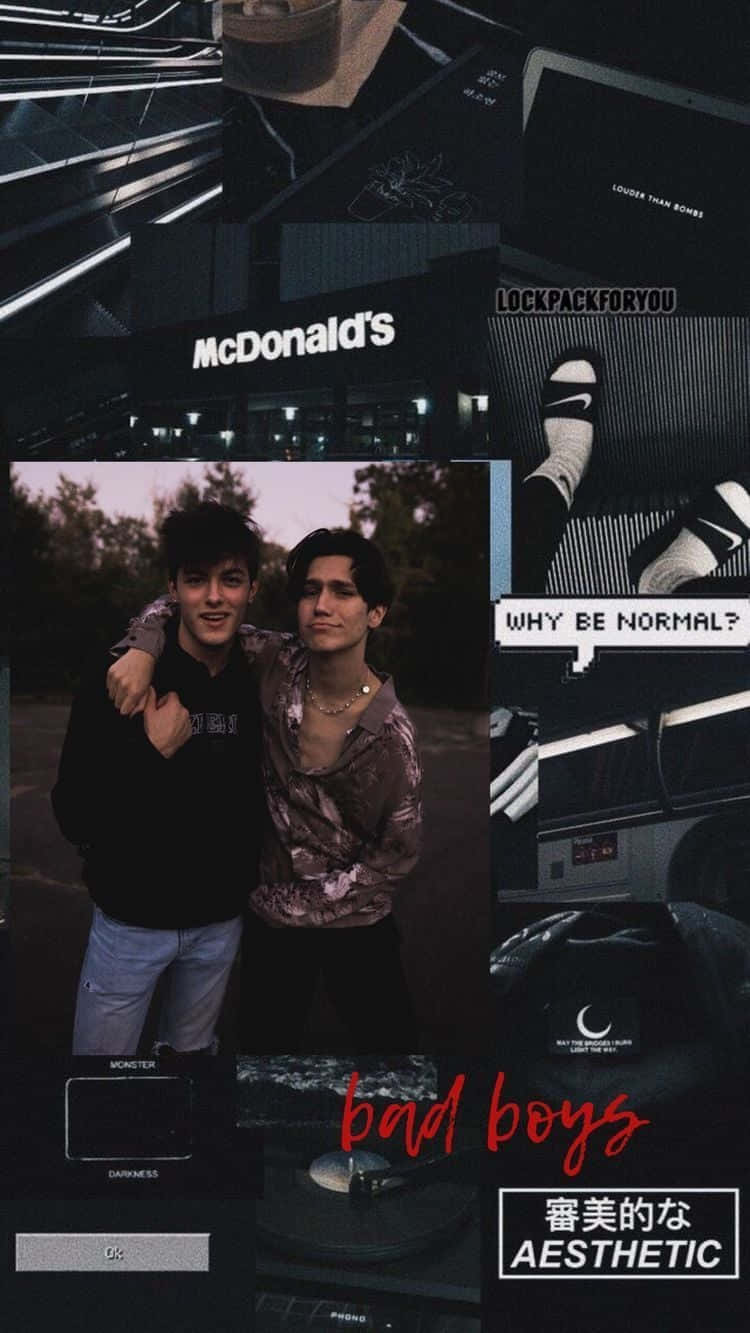 Teenage Boy Embracing A Healthy Lifestyle Background