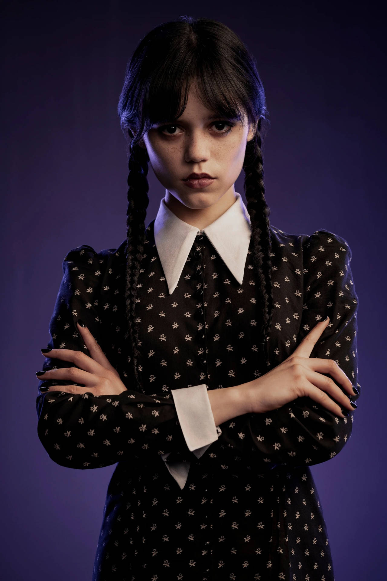 Teenage Girl Wednesday Addams Background