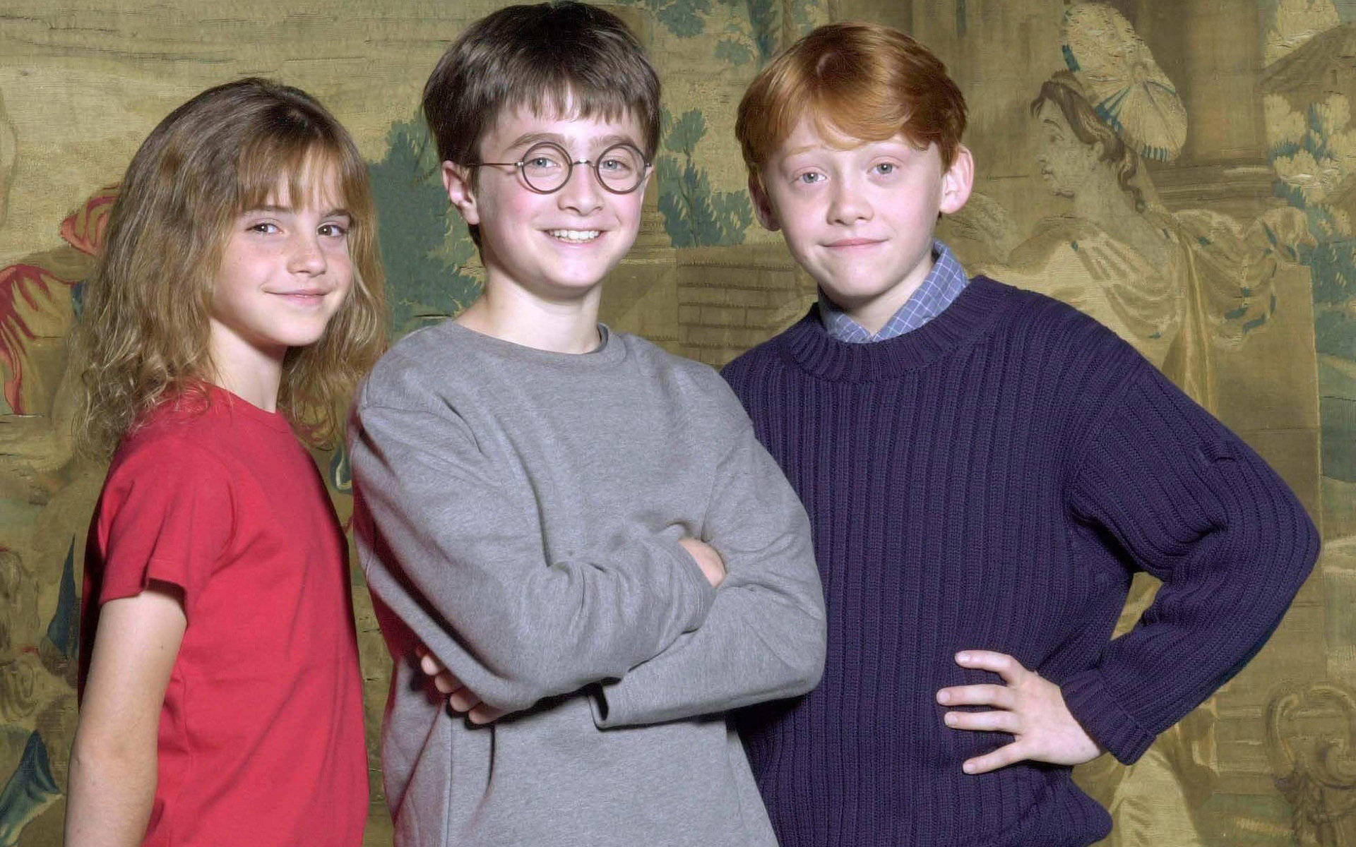 Teenage Hermione Granger Surrounded By Friends From Hogwarts