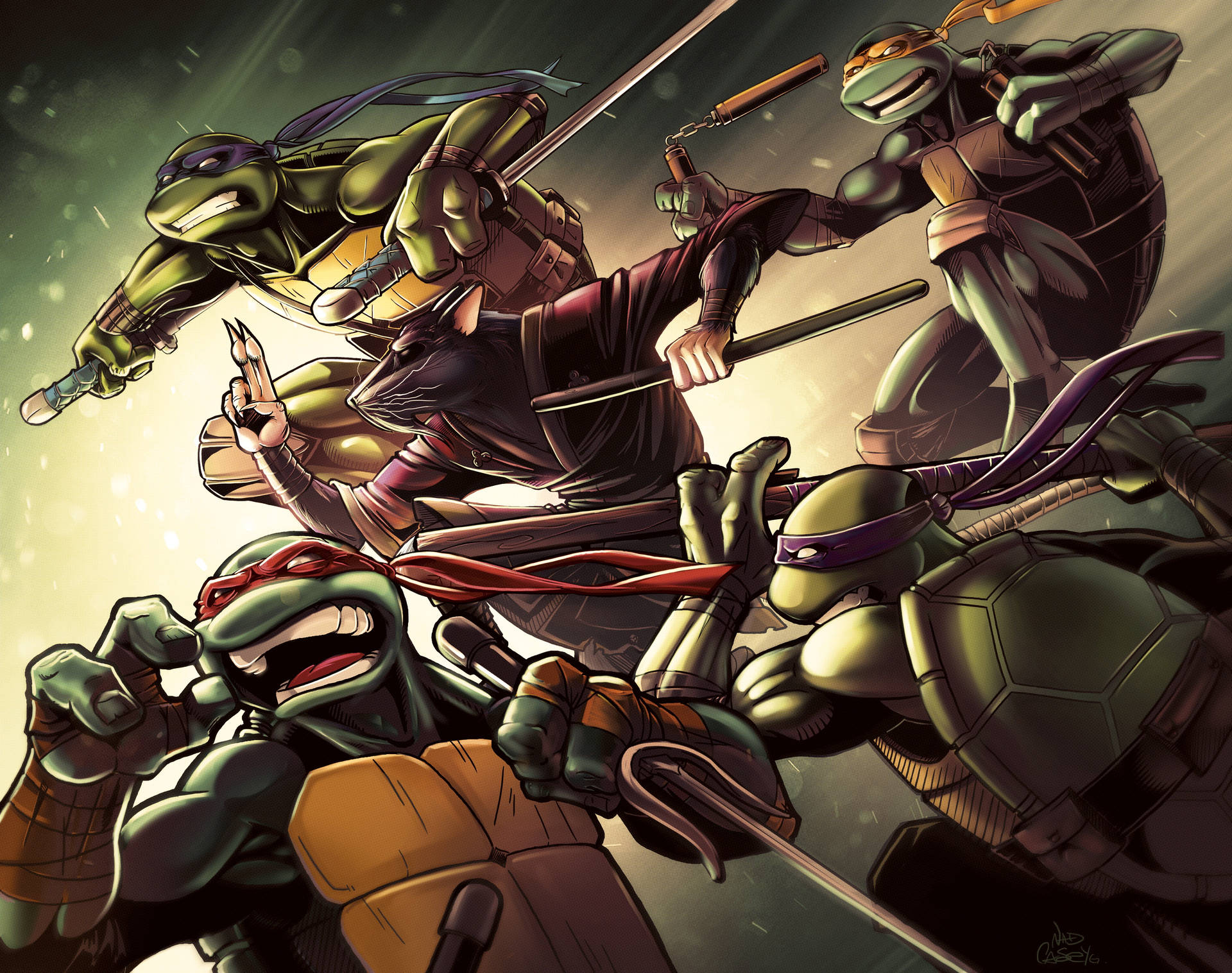 Teenage Mutant Ninja Turtles Attack Mode Background