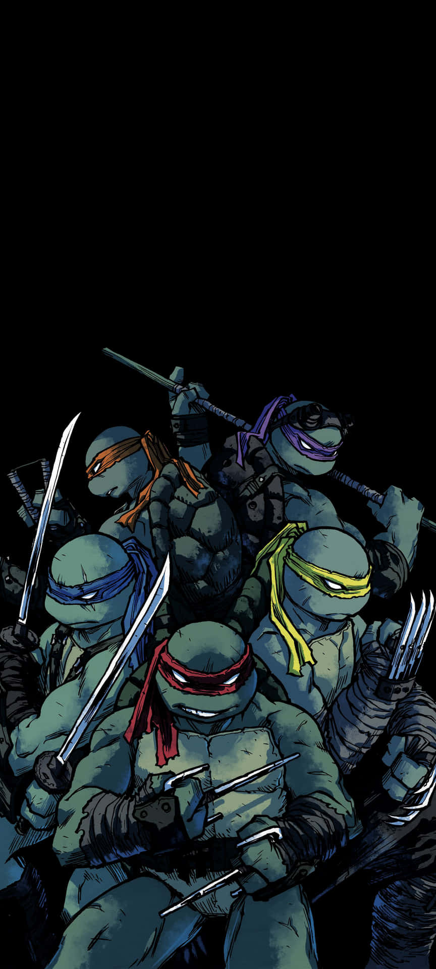 Teenage Mutant Ninja Turtles Comic Book With Jennika Background