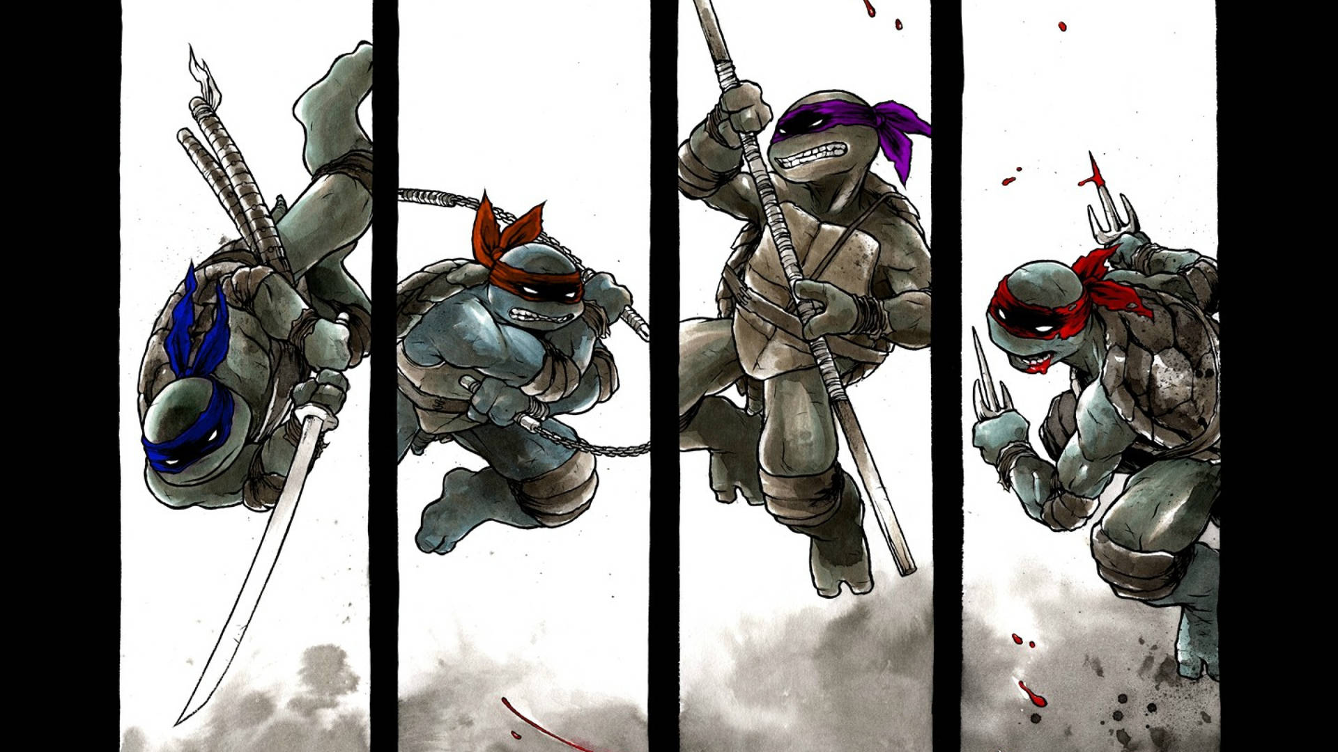 Teenage Mutant Ninja Turtles Donatello And Raphael Background